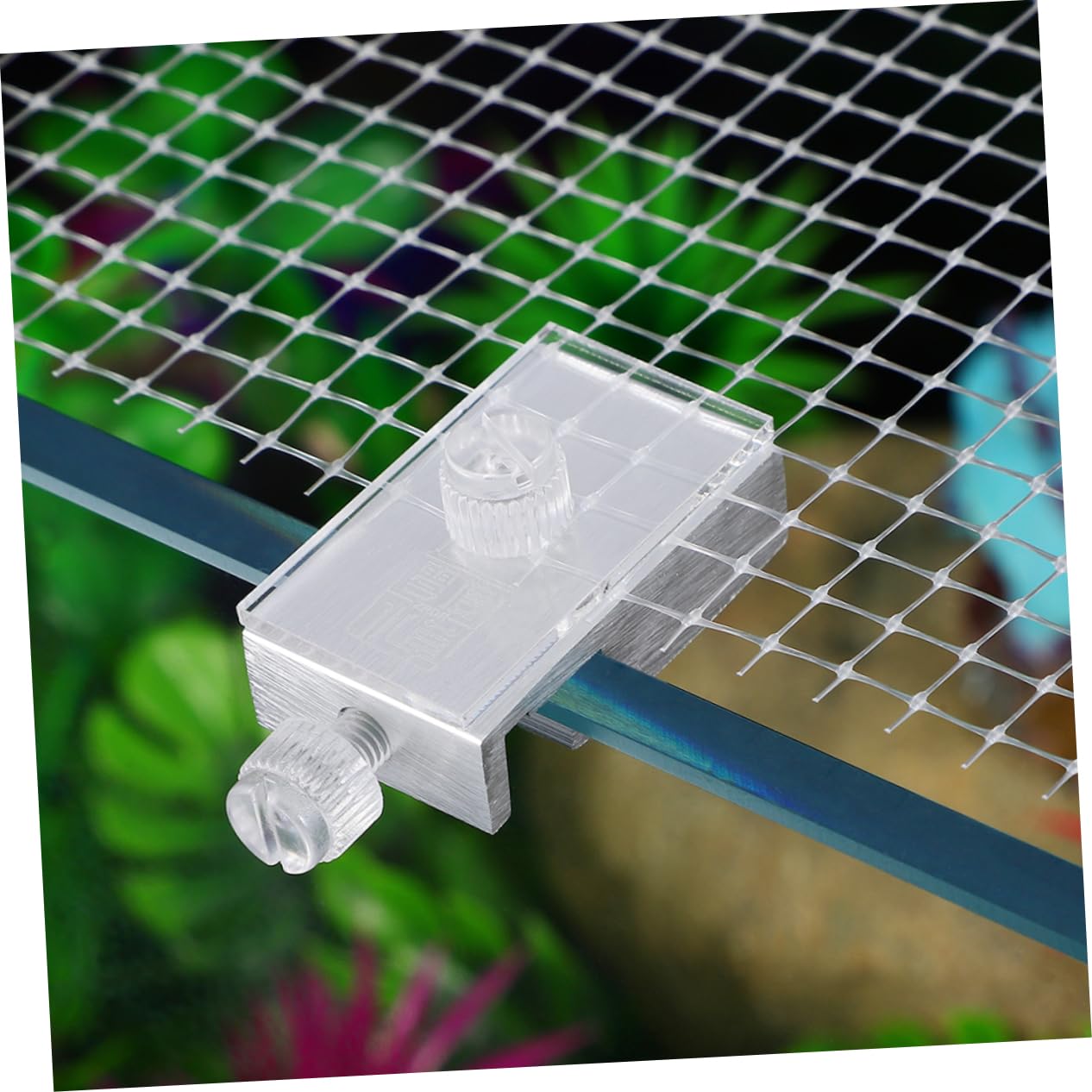 iplusmile Aquarium Abdeckung mit Jump Einstellbares und Zuschneidbares Fischnetz für Sichere Aquarienabdeckung Stützen und Einfache Installation