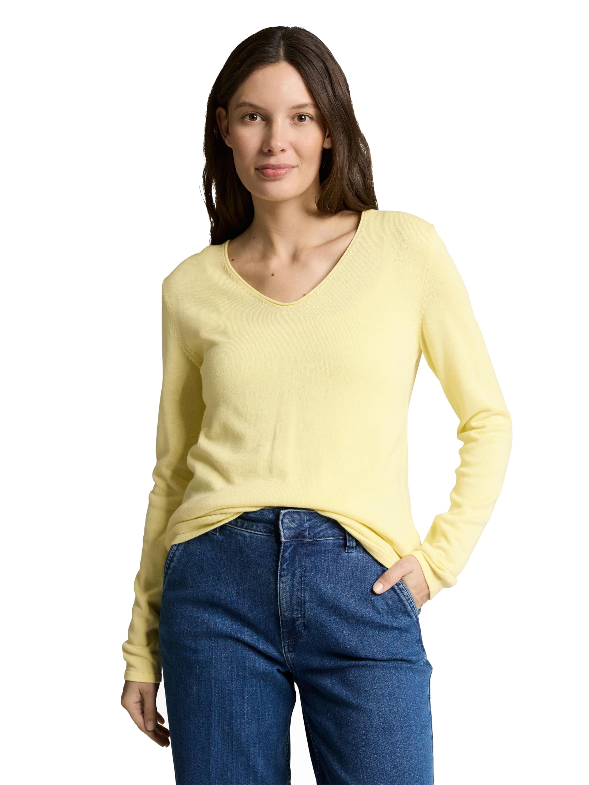 TOM TAILOR Strickpullover mit V-Ausschnitt