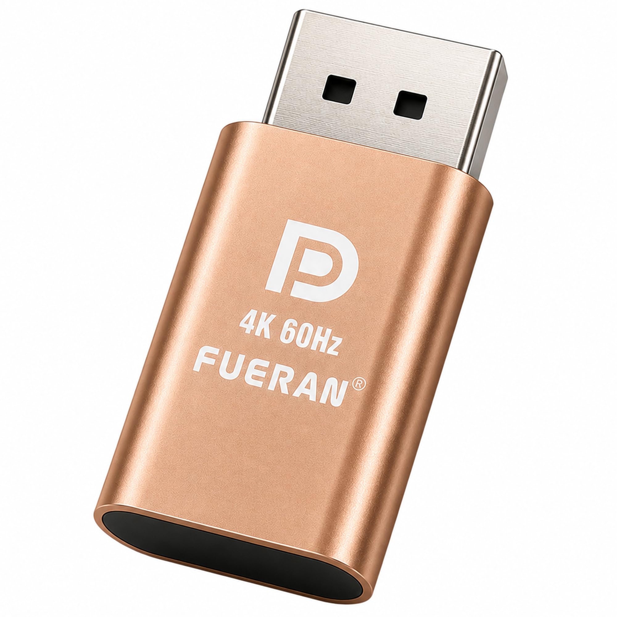 Prise factice 4K 60Hz HDR DP 3840x2160@60Hz 1440P @120/144Hz 1080P@120/144/240Hz émulateur d'affichage virtuel Displayport, adaptateur d'affichage fantôme sans tête, moniteur EDID (3, doré)