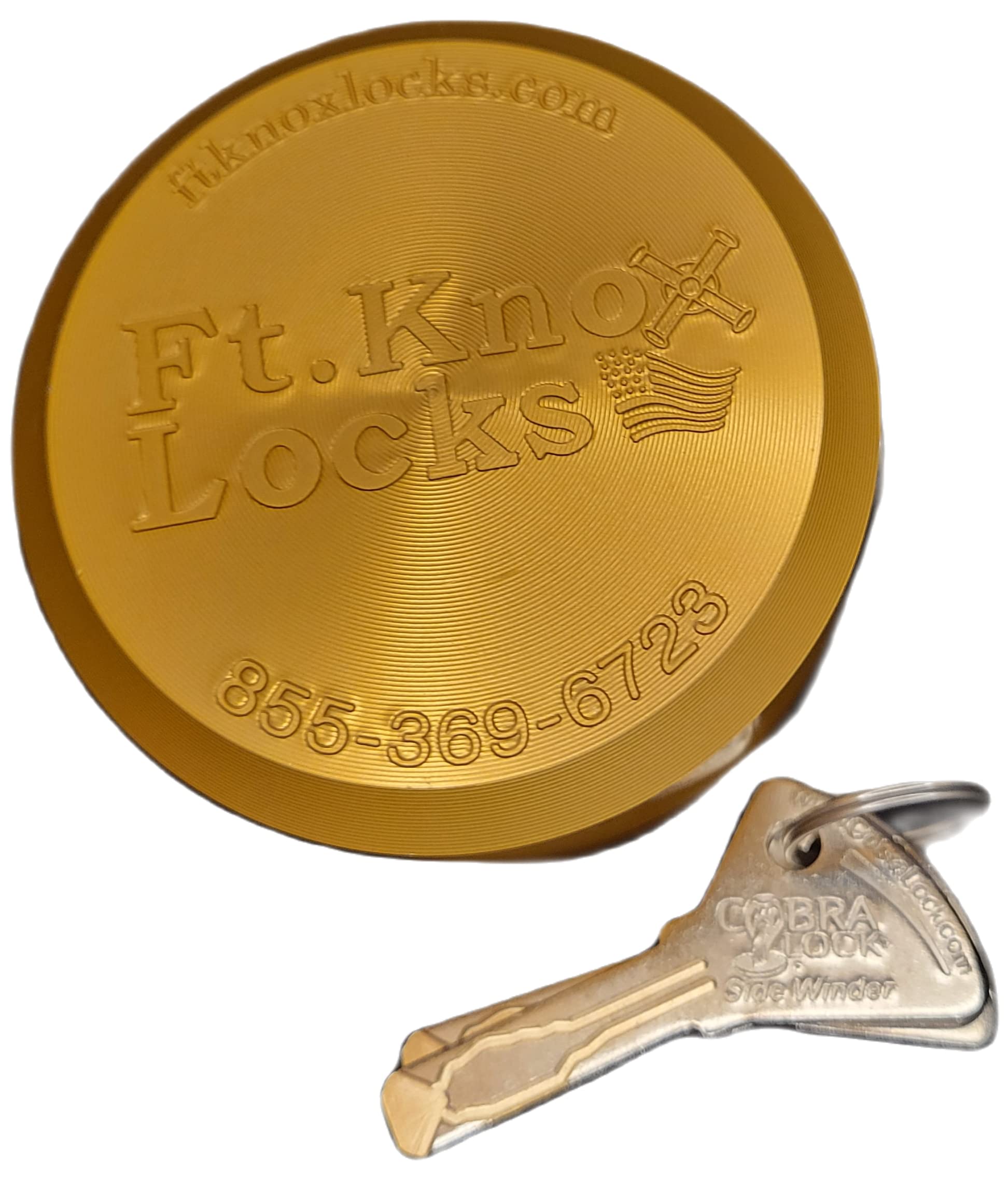 CurtHD Channel Mount Adjustable Coupler Lockbox (Curt Channel Mount Adjustable Coupler Lock (CurtHD) W/Cobra-Sidewinder Aluminum Puck Lock)