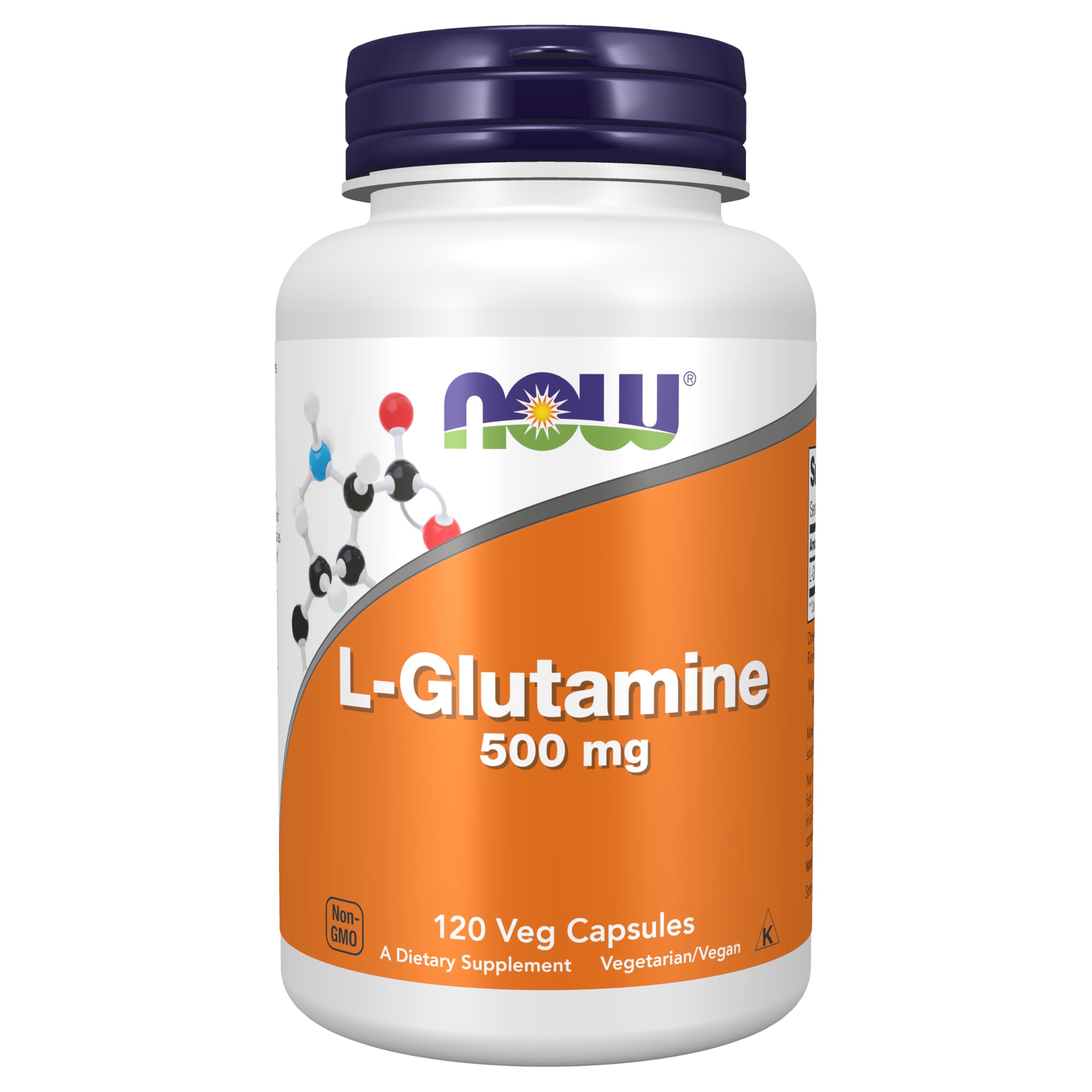 NOW ナウフーズ L-グルタミン 500mg 120 カプセル