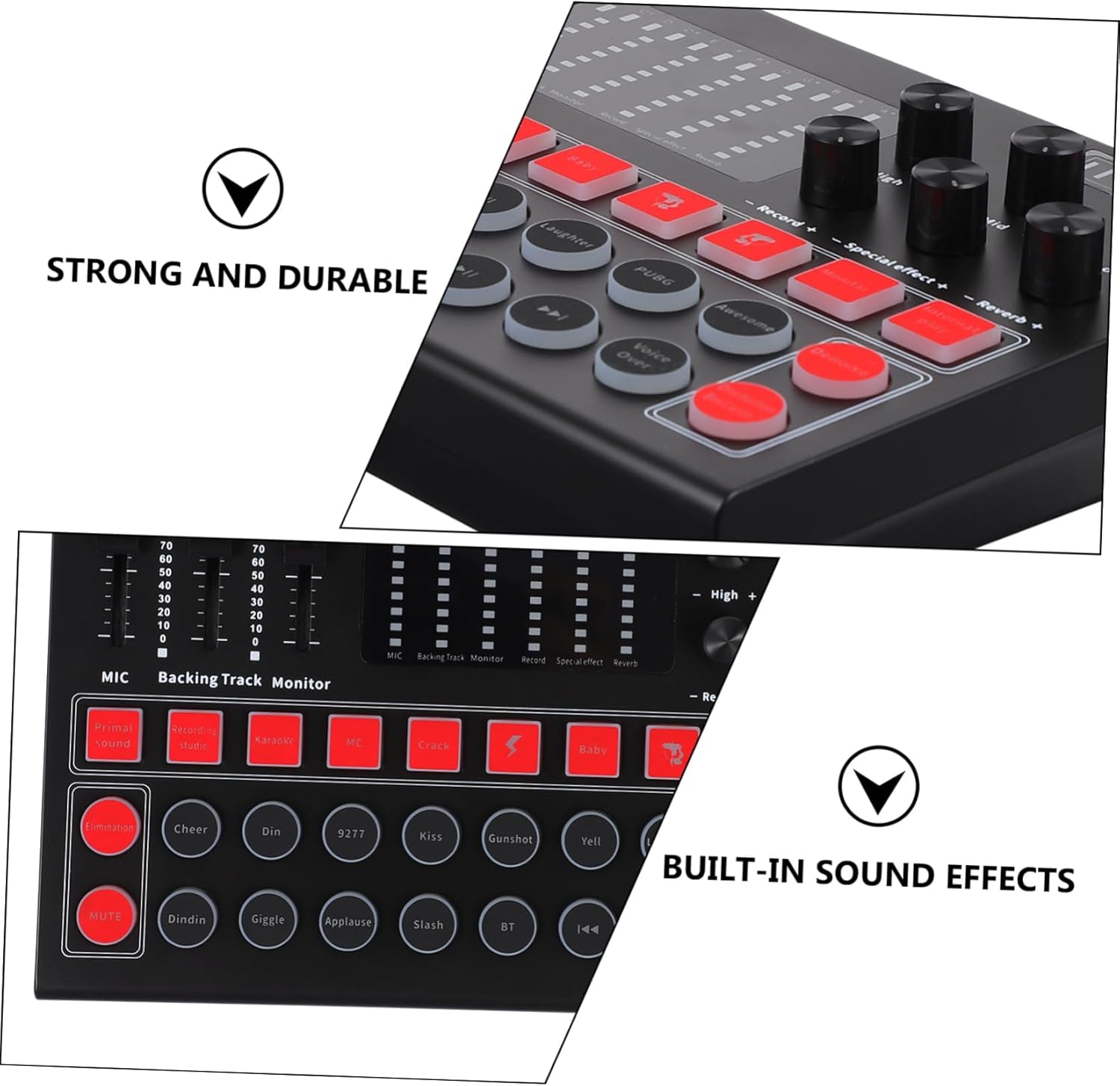 Portable External Sound Card Voice Disguiser for Dj Music Recording Karaoke