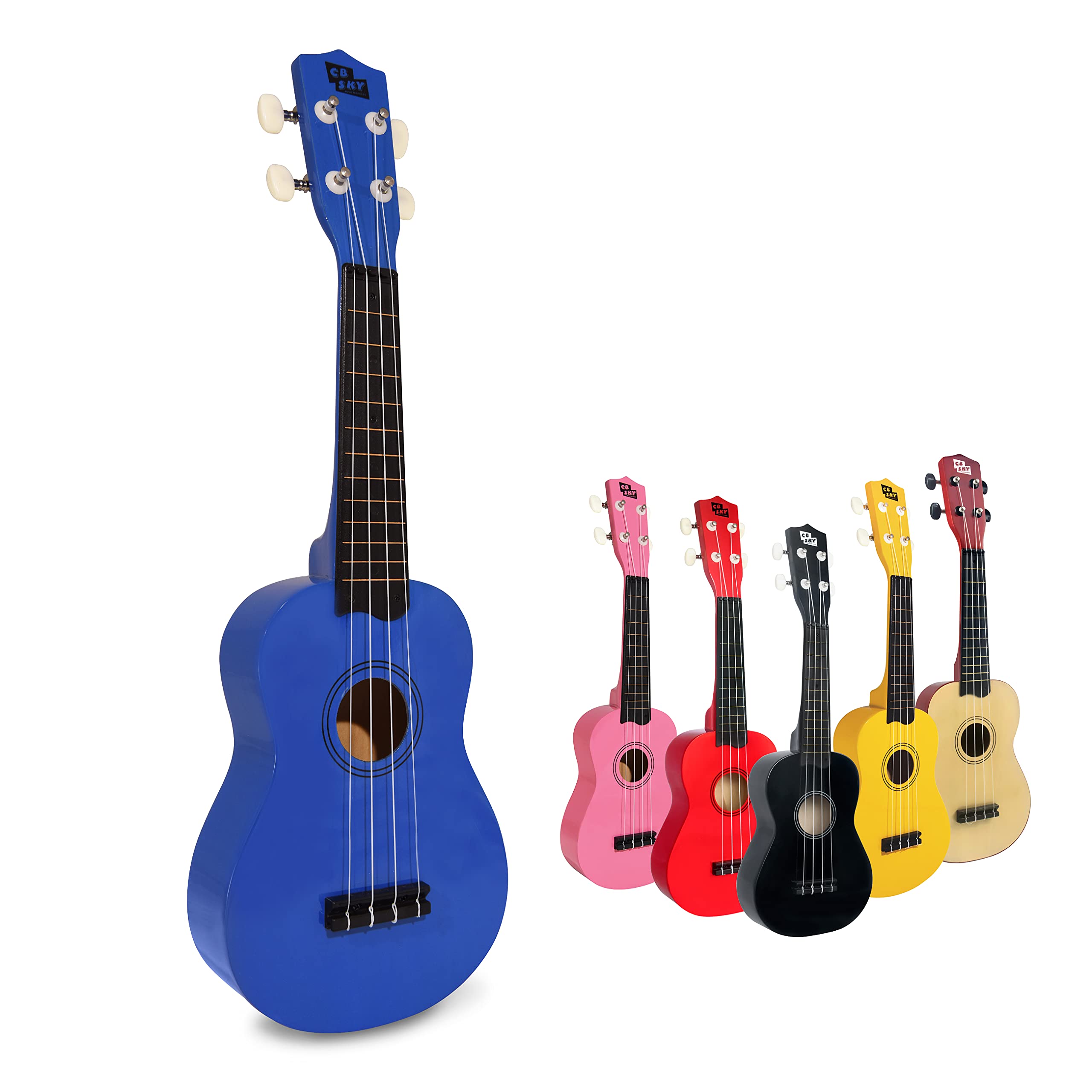 CB Sky Soprano Ukulele 21"/53cm beginners, students kids guitar (Blue)