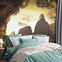 Vista 31 de artgeist Mural de Pared Forestal 154x122 pulg - Adhesivo de Pared Autoadhesivo para Despegar y Pegar, Adhesivo de Pared, Adhesivo de Foto