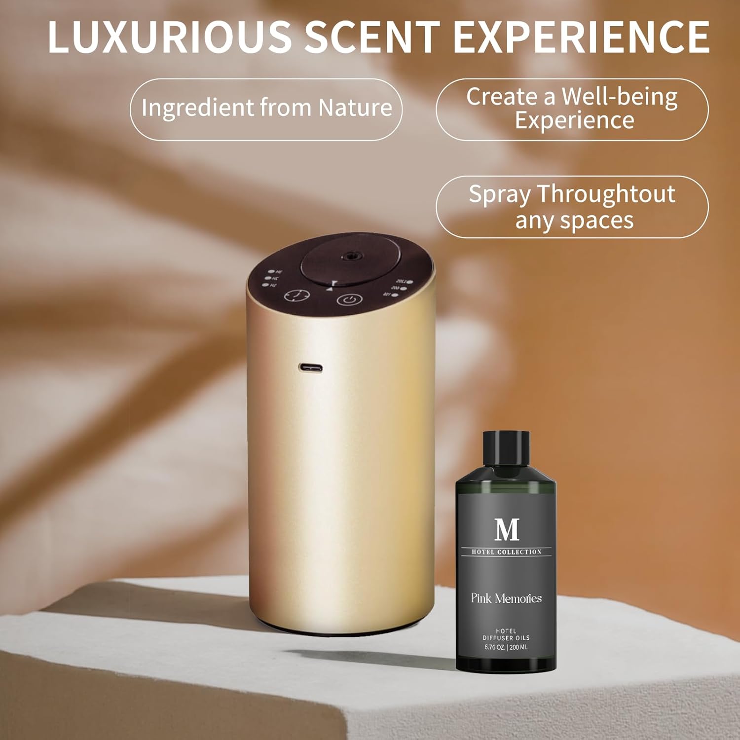 Hotel Collection Diffuser Oil-White Tea Aura, 6.76 Fl Oz (200ml), Home Luxury Aroma & Hotel Fragrance Diffuser Oil- Essential Oils for Aromatherapy Bigger Bottle, Longer Lasting Aroma
