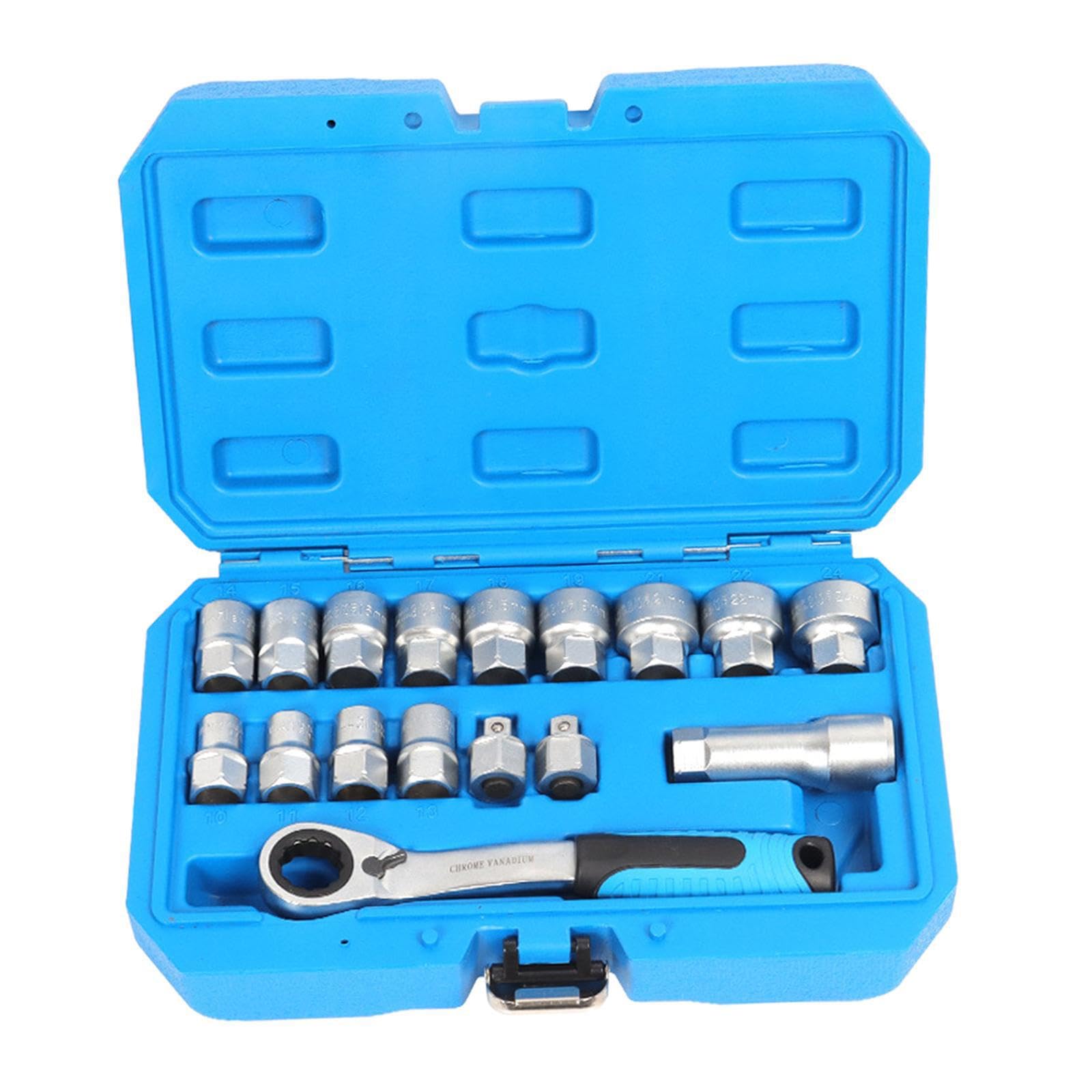 Kit di attrezzi per meccanici, organizer portatile, chiave a bussola, set di chiavi a cricchetto per auto, biciclette, utensili manuali, chiave in acciaio, cricchetto