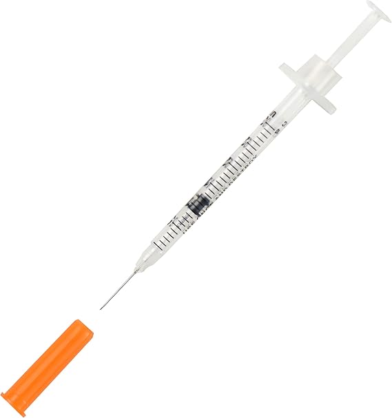 Brandzig U-100 Pet Insulin Syringes 29G 3/10cc, 1/2 100-Pack