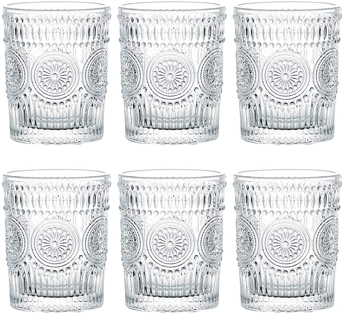 Heavy Whiskey Glasses - Set of 6 for Bourbon & Scotch -18