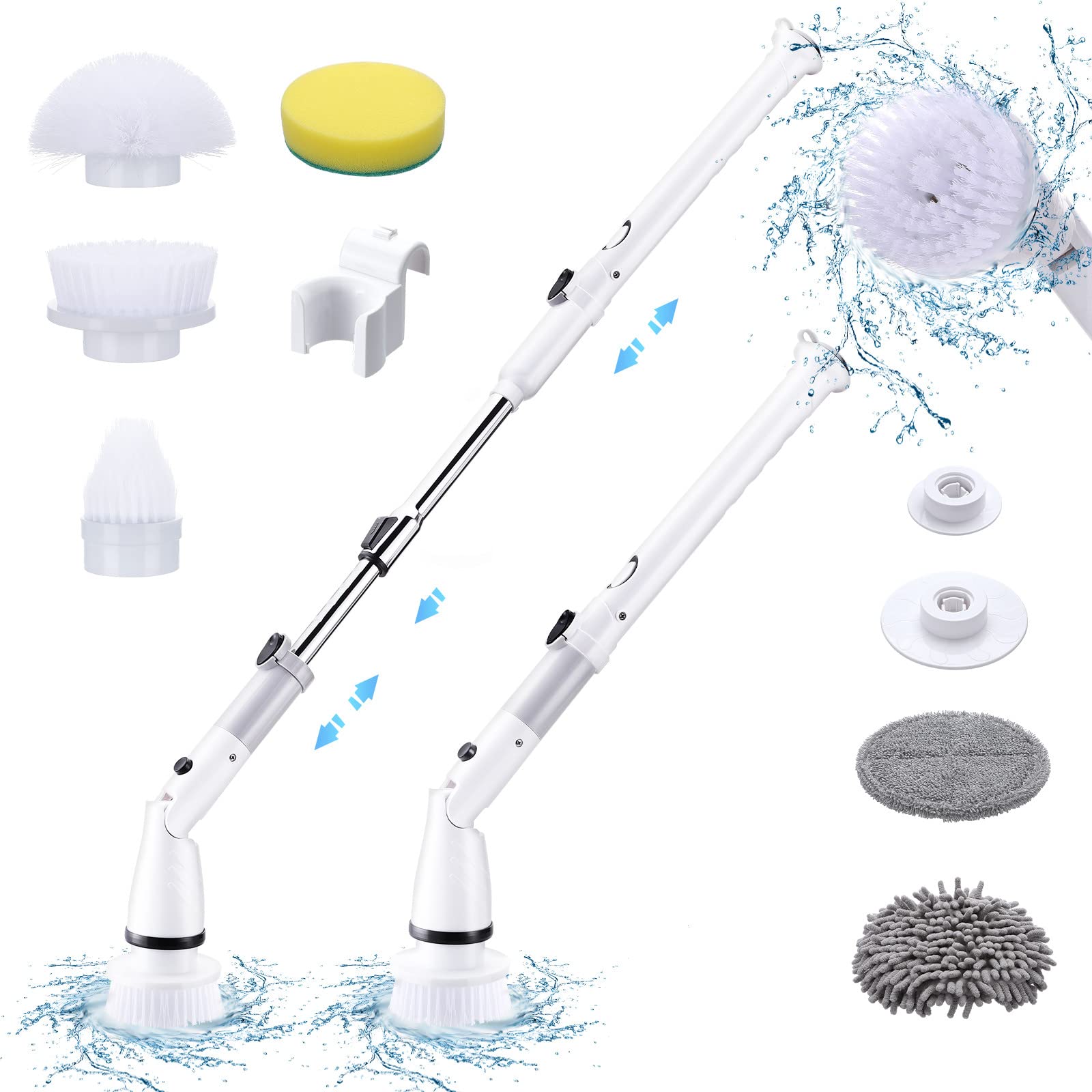 Firelex Electric Cleaning Brush, Spin Scrubber 360 Cordless, Power Scrubber Kit With 6 Replaceable Brush Heads Household Spin Cleaner Adjustable Extension Handle For Bathroom Tub Tile Shower (B0B9BFHLCH) Amazon Price History, Amazon Price Tracker