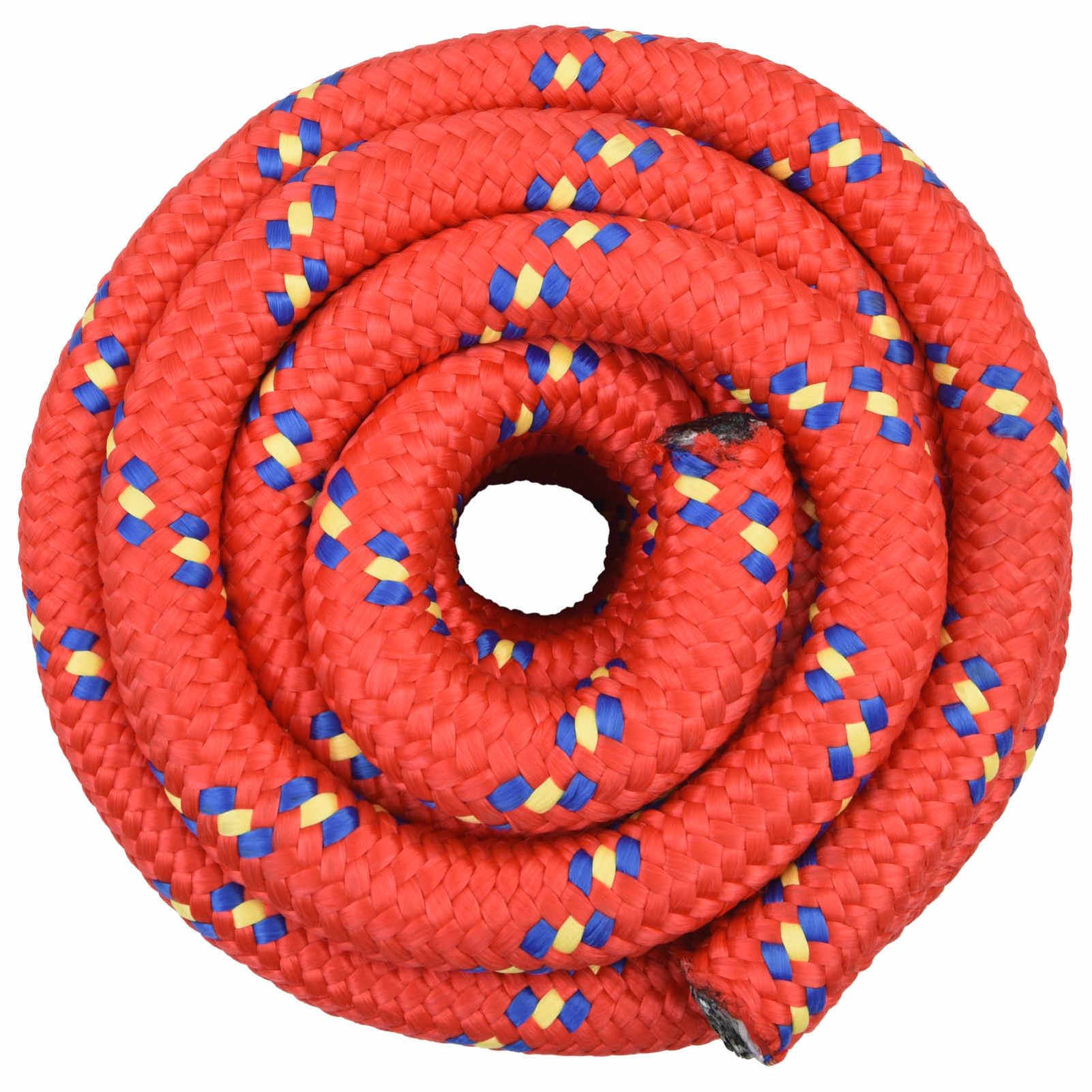 Bootsseil 5 m × 5 cm rot PP – wasserdicht, UV-beständig, schwimmfähig | Wasser- und meeresfest, UV-beständig, schwimmfähig, aus Polypropylen, für Boot, Camping, Ladungssicherung