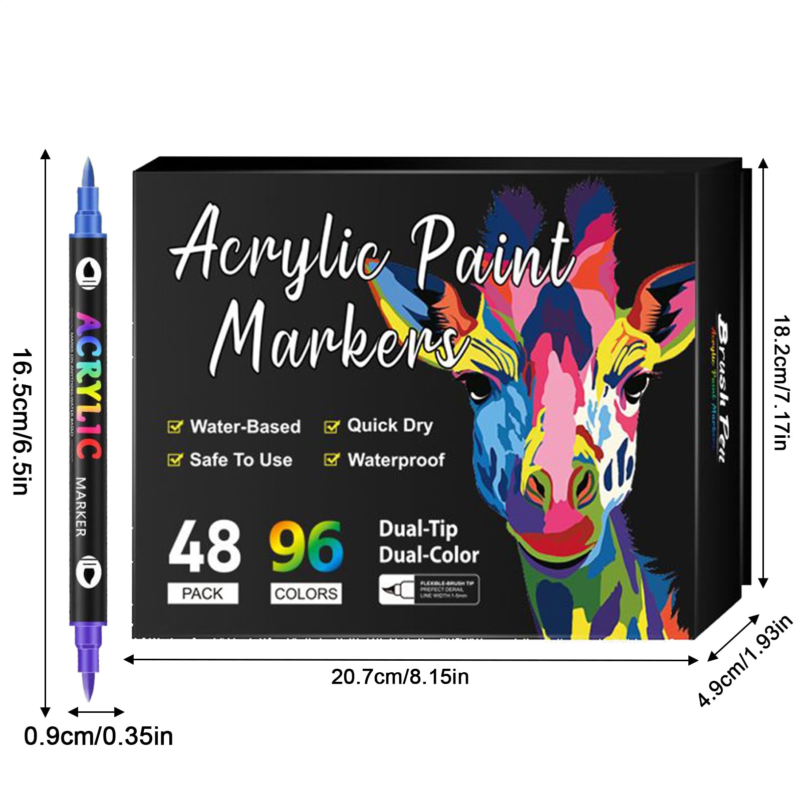 Pennarelli Acrilici per Dipingere Penne Da Disegno Impermeabili Per Tela