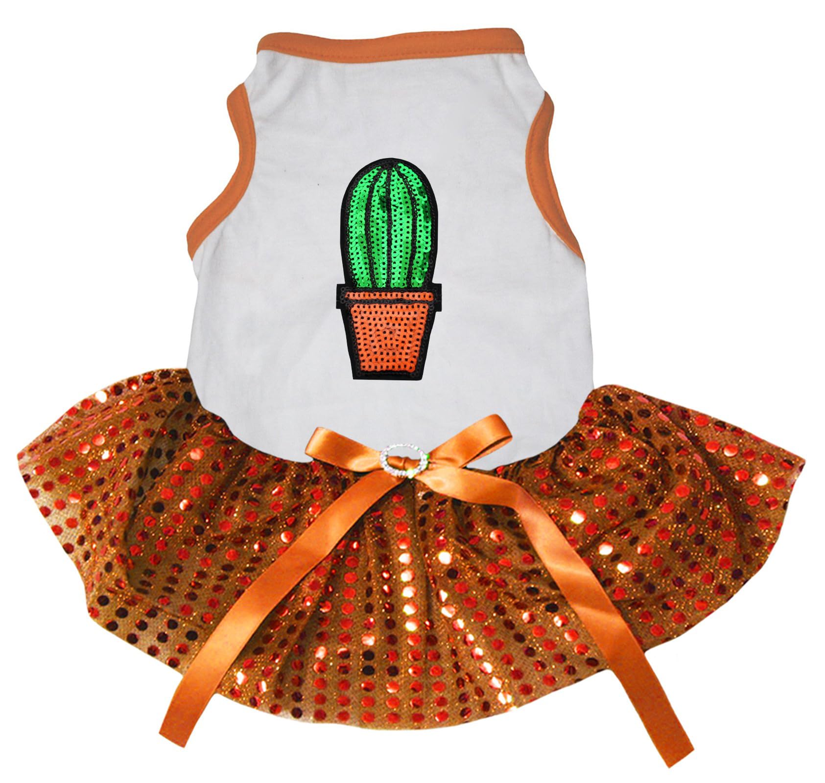 Robe pour chien blanche à paillettes pour le parc
