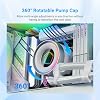 ID-COOLING FX240 INF White 240mm Liquid CPU Cooler, AIO Cooler ARGB Infinity Mirror Effect, 2x120mm Daisy Chain Fan, Low Noise Driving Up to 27.2dBA, Supports Intel LGA1851/1700/1200/115X, AMD AM5/AM4