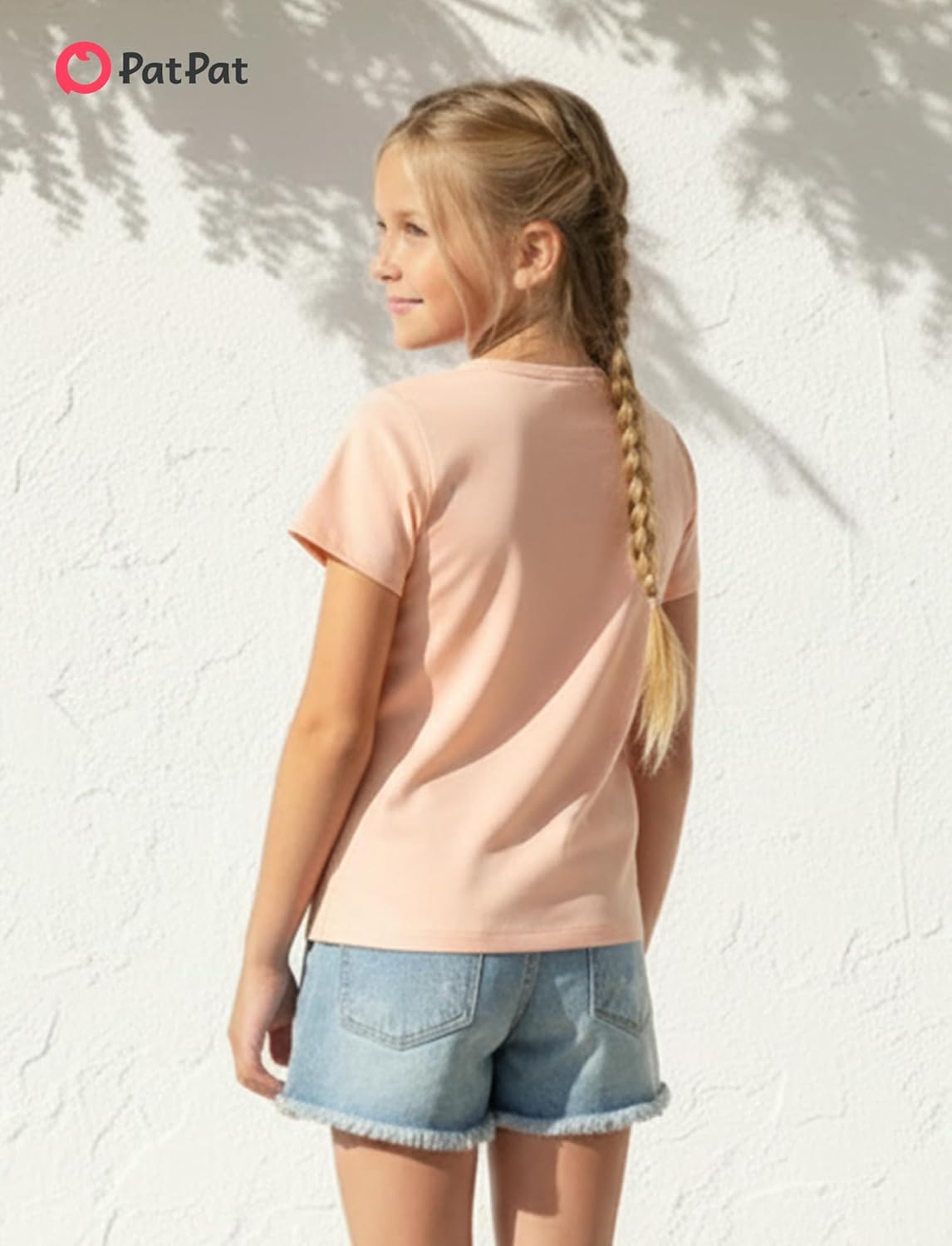 PATPAT Girls Crewneck Short Sleeve Graphic Tees Animal Print Shirts Cute Summer Outfits 5-12 Years - Image 3