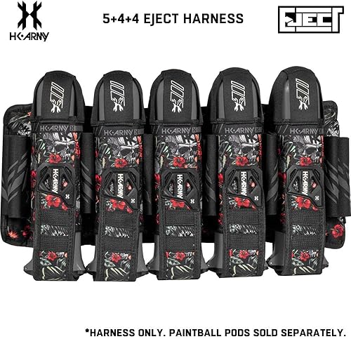 Miniatura 2 de HK Army Paquete de cápsula de arnés de paintball de expulsión 5+4 - Cráneo tropical