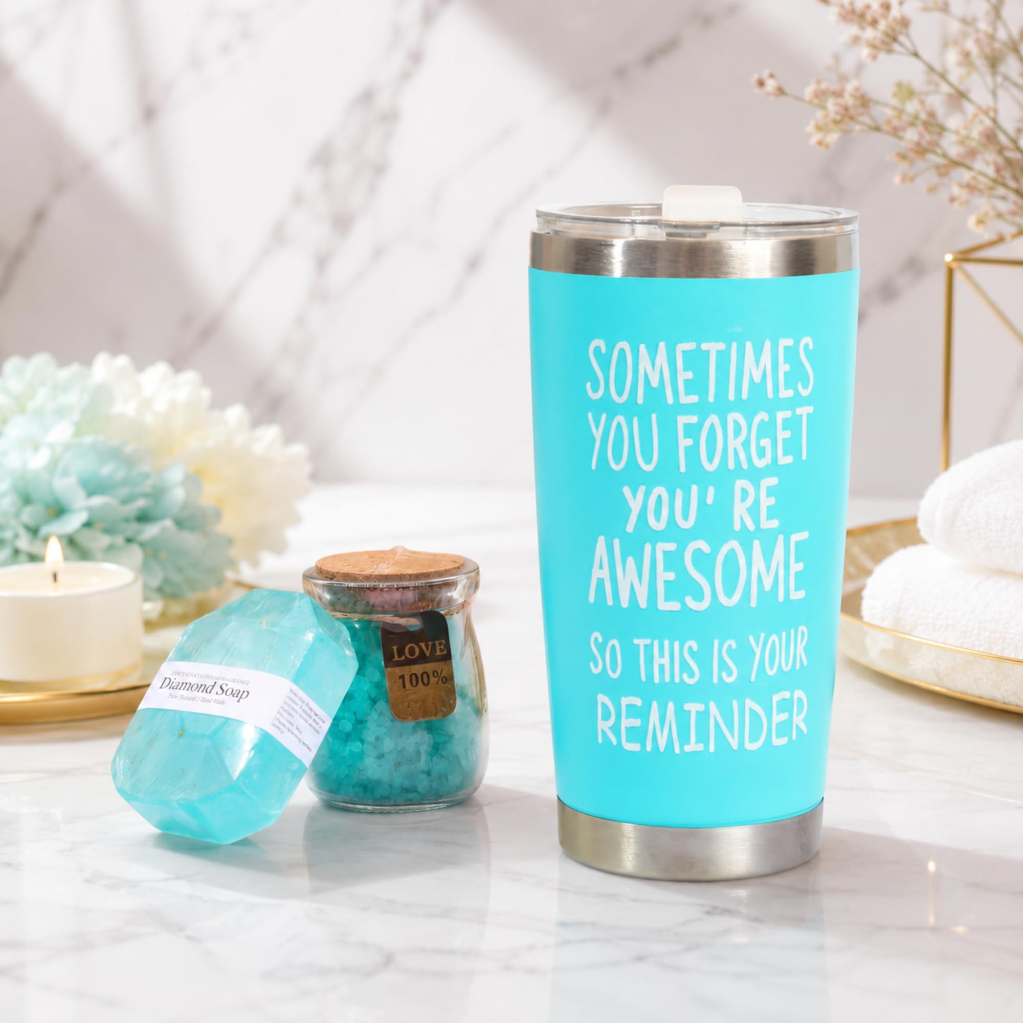 12 scatole regalo benessere e spa per donne, ragazze, set regalo di compleanno di lusso per lei, mamma, adolescenti, sorella, pacchetti per la cura di sé, colore blu