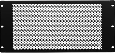Navepoint 5U Blank Rack Mount Panel Spacer with Venting for 19-Inch Server Network Rack Enclosure Or Cabinet Black