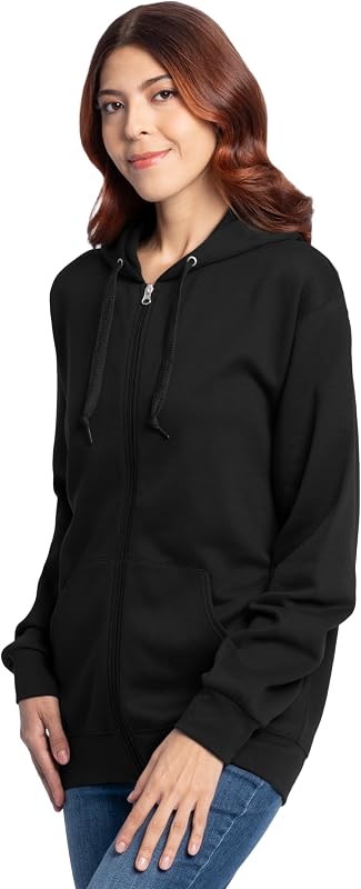 Fruit Of The Loom Unisex Adult Eversoft Fleece Hoodies, Pullover & Full Zip, Moisture Wicking Breathable, Sizes S-4x Shirt, Black, Small US image 5