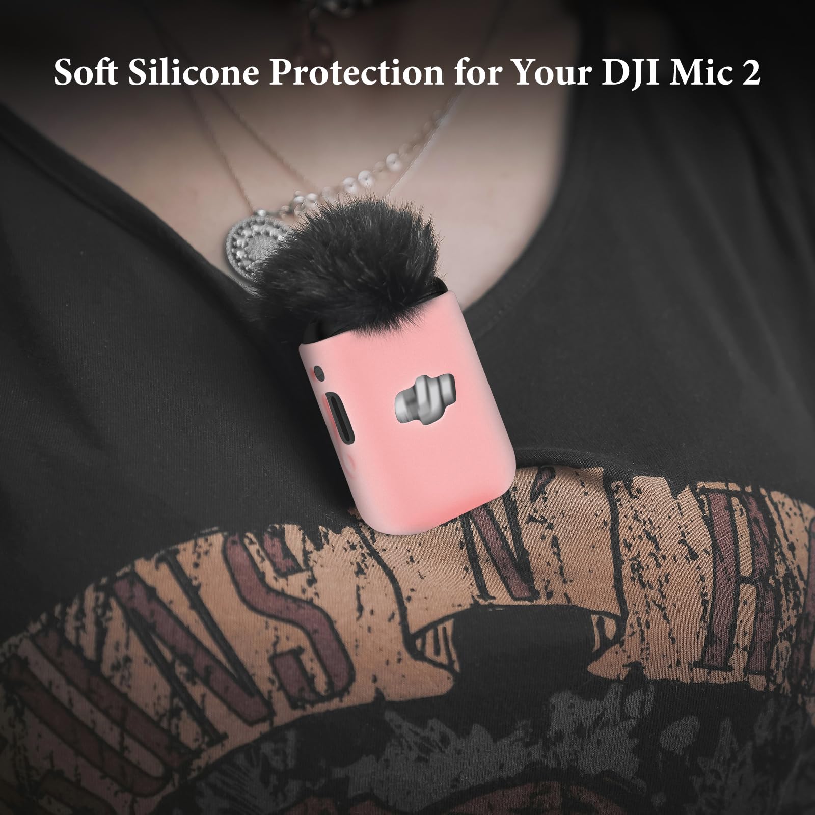 【美品】DJI ワイヤレスマイク（ピンクカバー付き）使用少なめ✨ Amazon.com: Geekria for Creators Microphone Case Cover Compatible