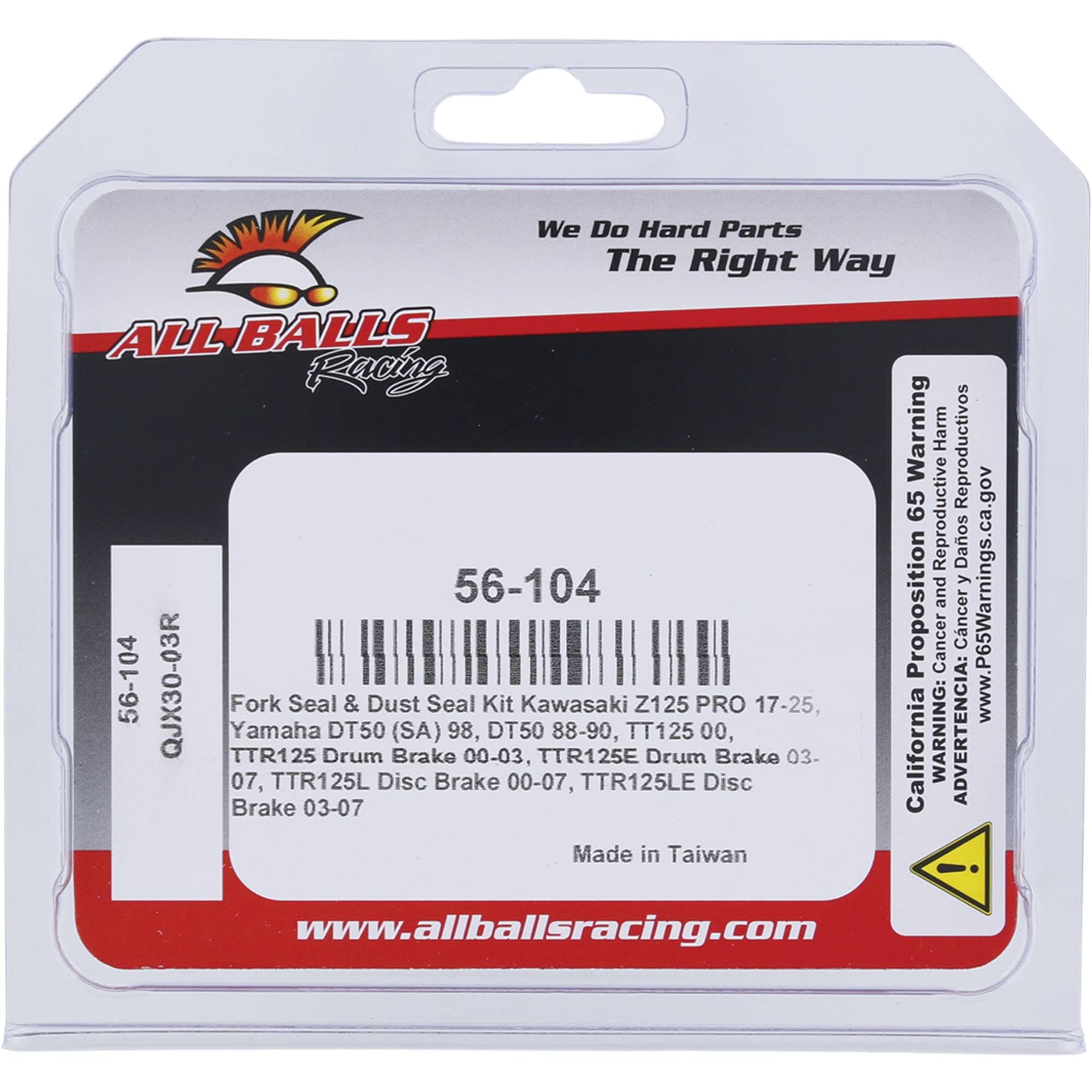 Amazon.com: All Balls Racing 56-104 Fork and Dust Seal Kit | OEM