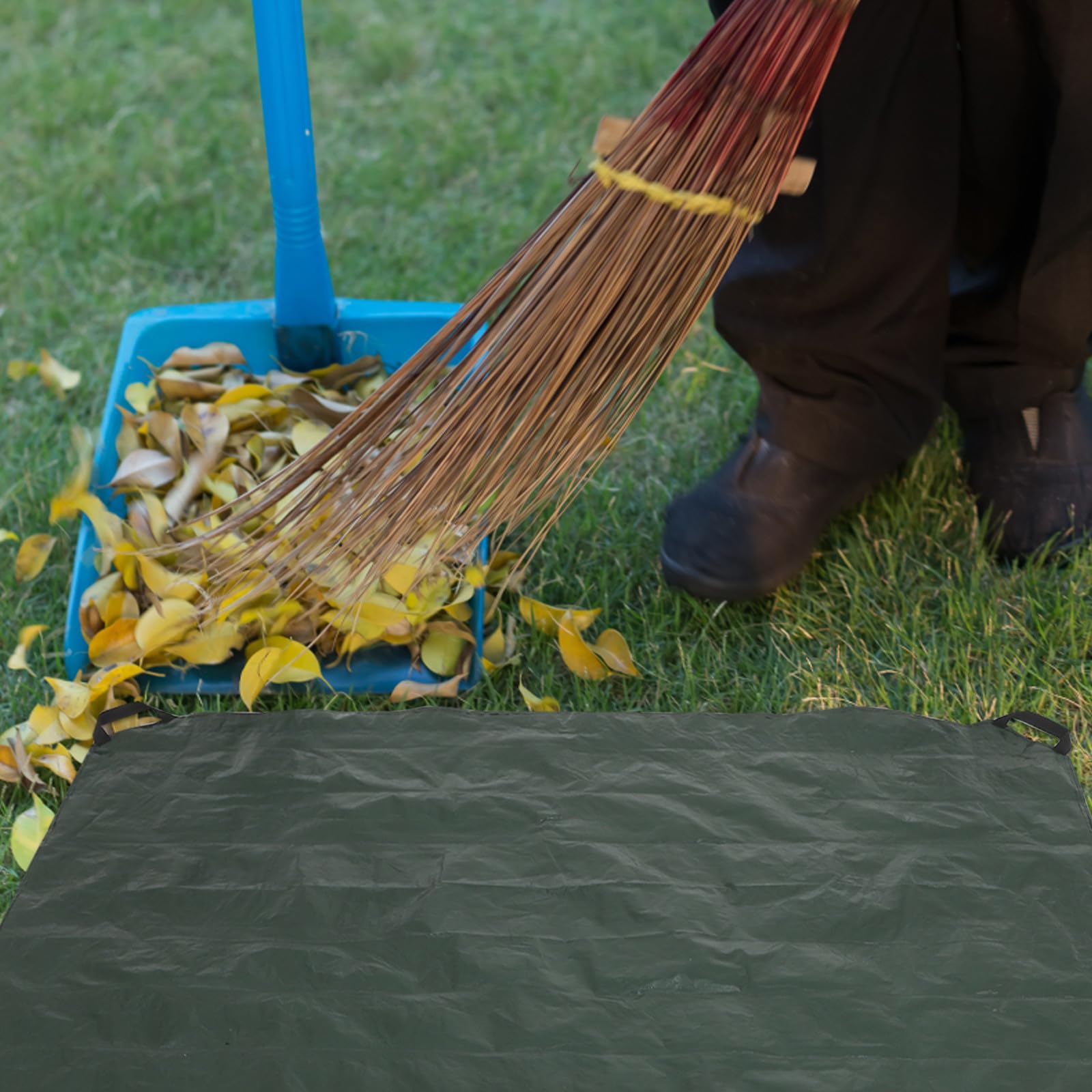 Faltbarer Laubsack aus Pe mit Griffen für Garten und Hof