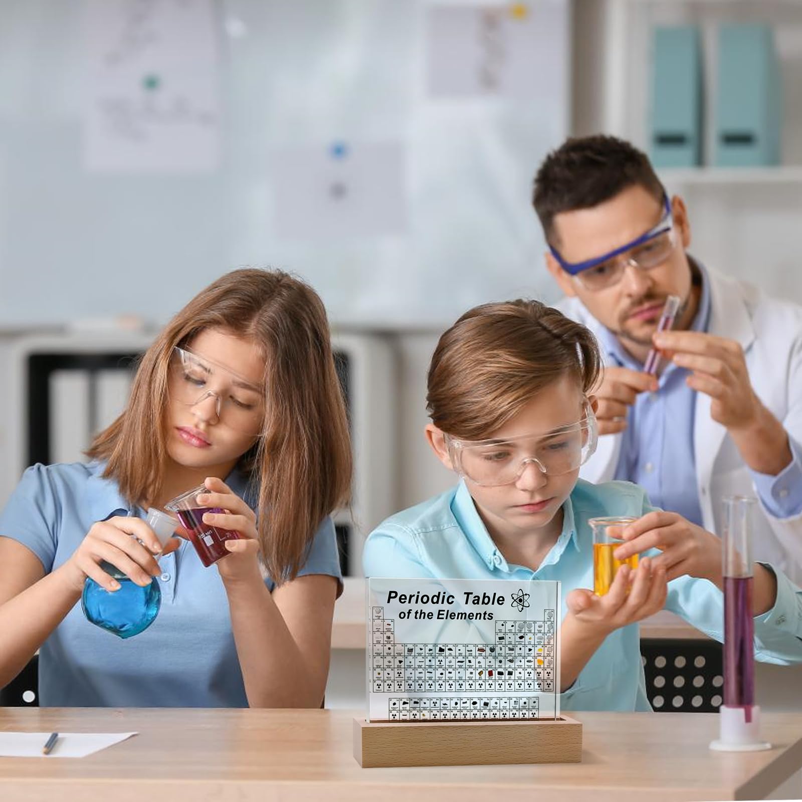 Periodensystem Mit Echten Elementen Im Inneren, Per Produktbild-Vorschau 2