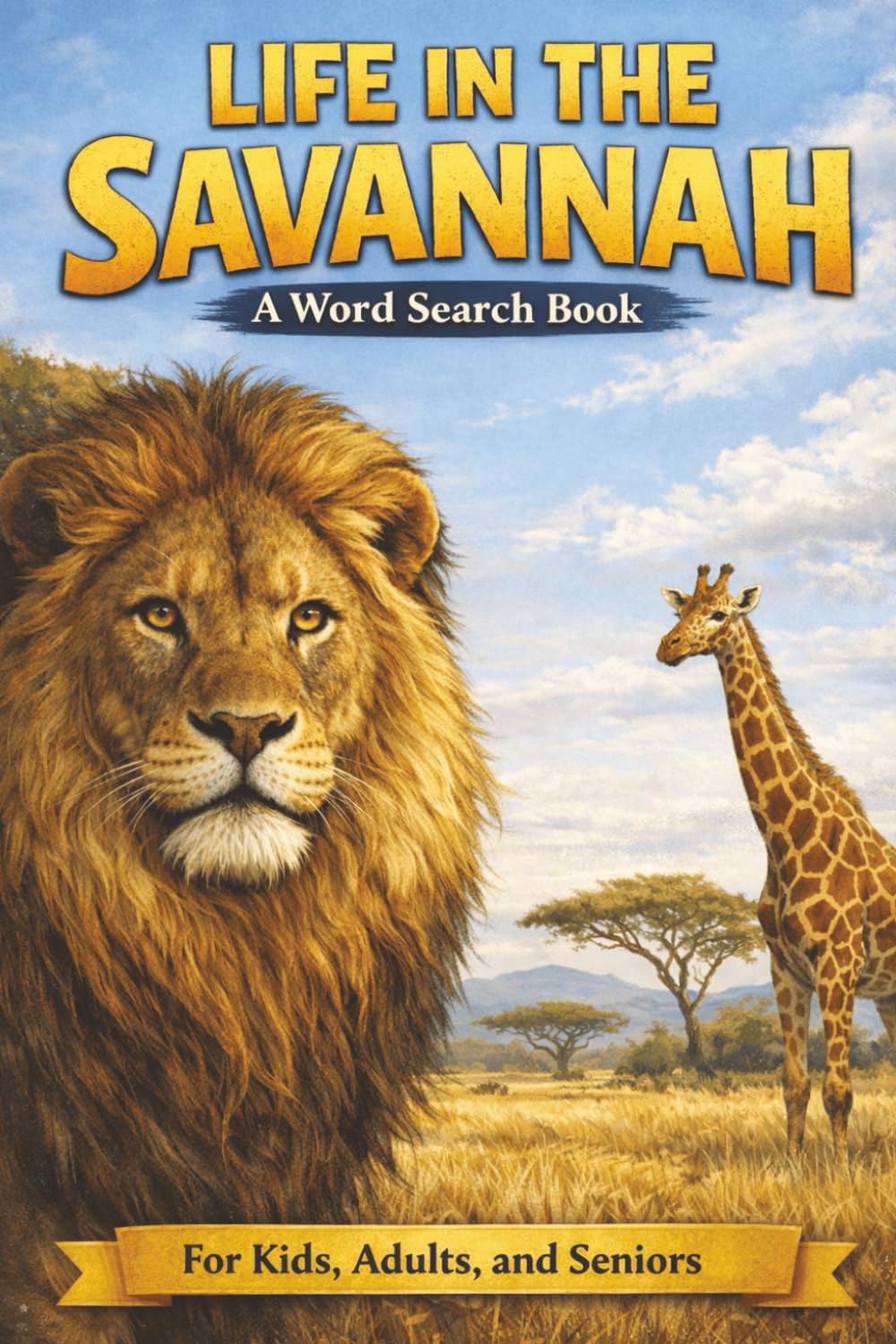 Life in the Savannah A Word Search Book: Large Print Animal and Ecosystem Word Searches with Educational Fun Facts. Relax and Unwind