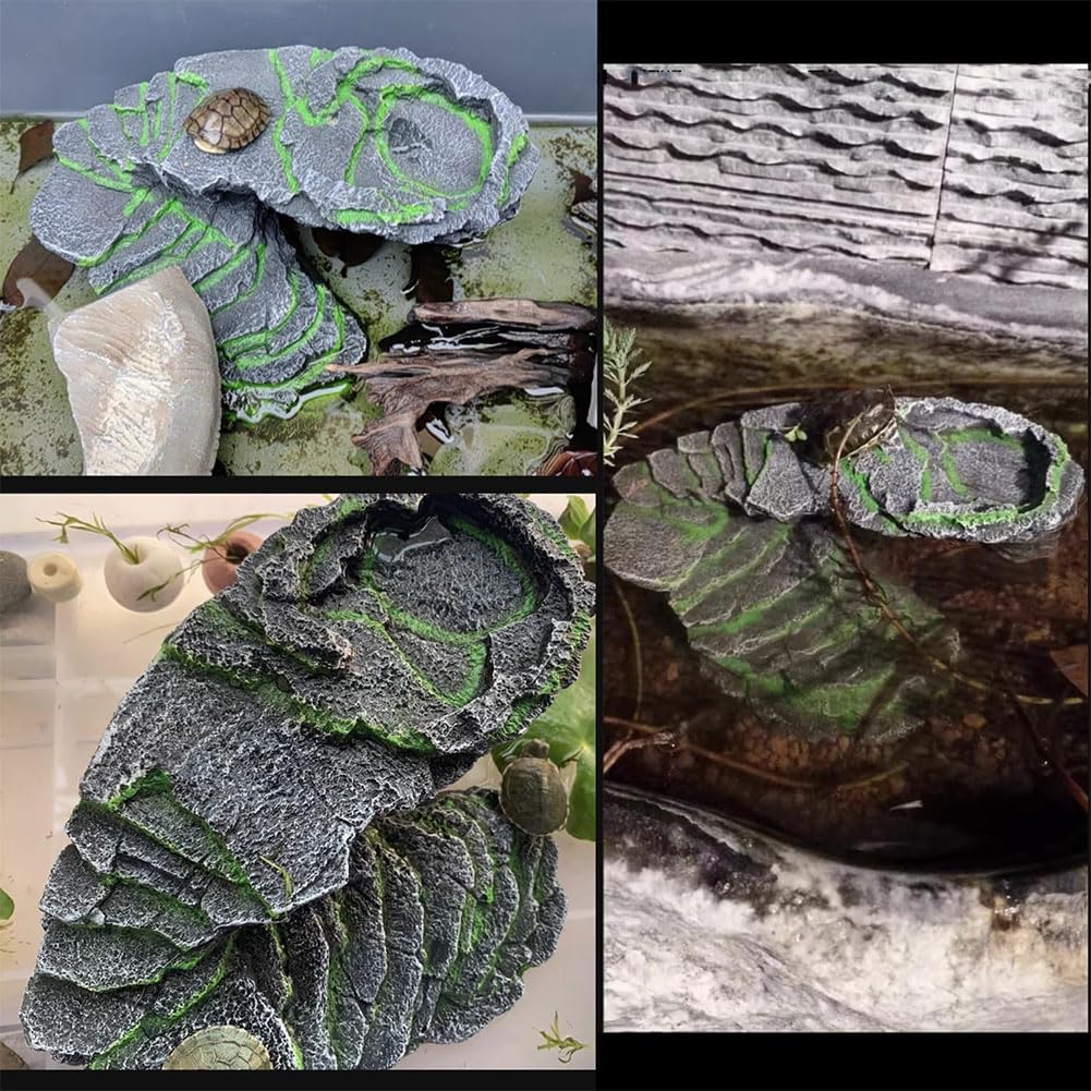 Jaskinia gadów, akwarium, żółwie wodne, akcesoria, akcesoria do akwarium, akcesoria do akwarium, akcesoria do terrarium, platforma słoneczna dla żółwi
