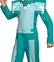 Vista 4 de Minecraft Armor Costume, Official Minecraft Kids Halloween Costume