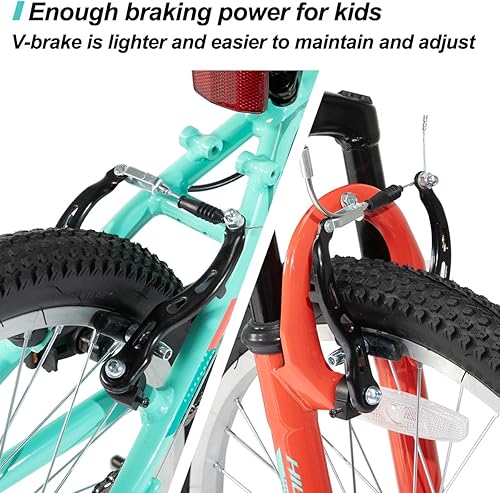 Miniatura 4 de HILAND 20 Inch 26 Inch Mountain Bike for Women Girl, Lock-Out Suspension Fork, Aluminum Frame, Adult Ladies Mens MTB Bicycle