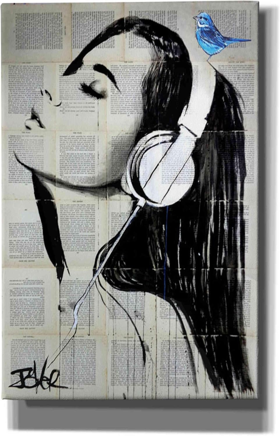 Epic Graffiti 'Big Audio' by Loui Jover, Canvas Wall Art, 12"x18"