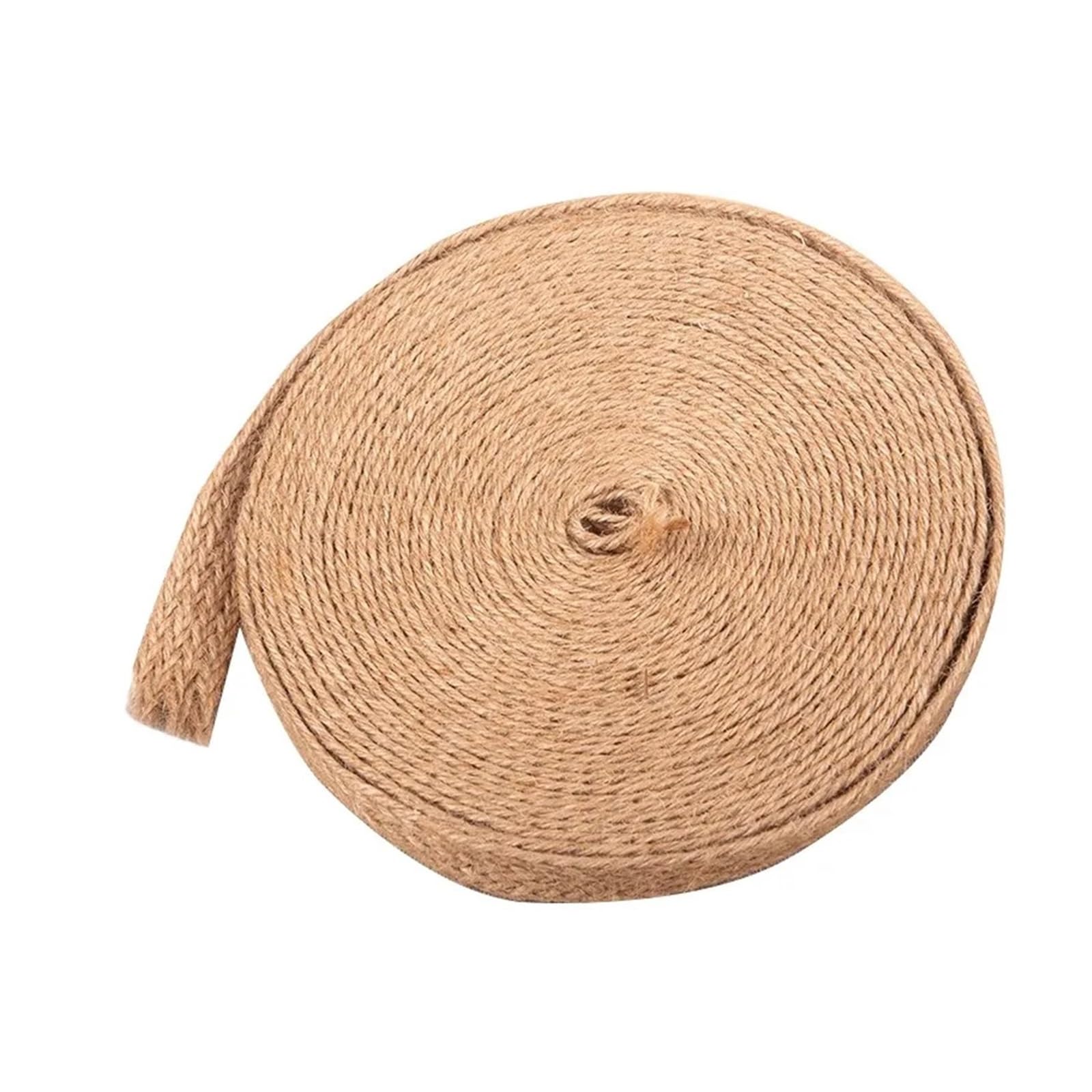 Gmgqjst Linen Garden Twine 10M Burlap Ribbon Jute Burlap Twine Cord Vintage Rustic Cord Diy Bow Craft Wrapping Party Decor(1Cm-10M)