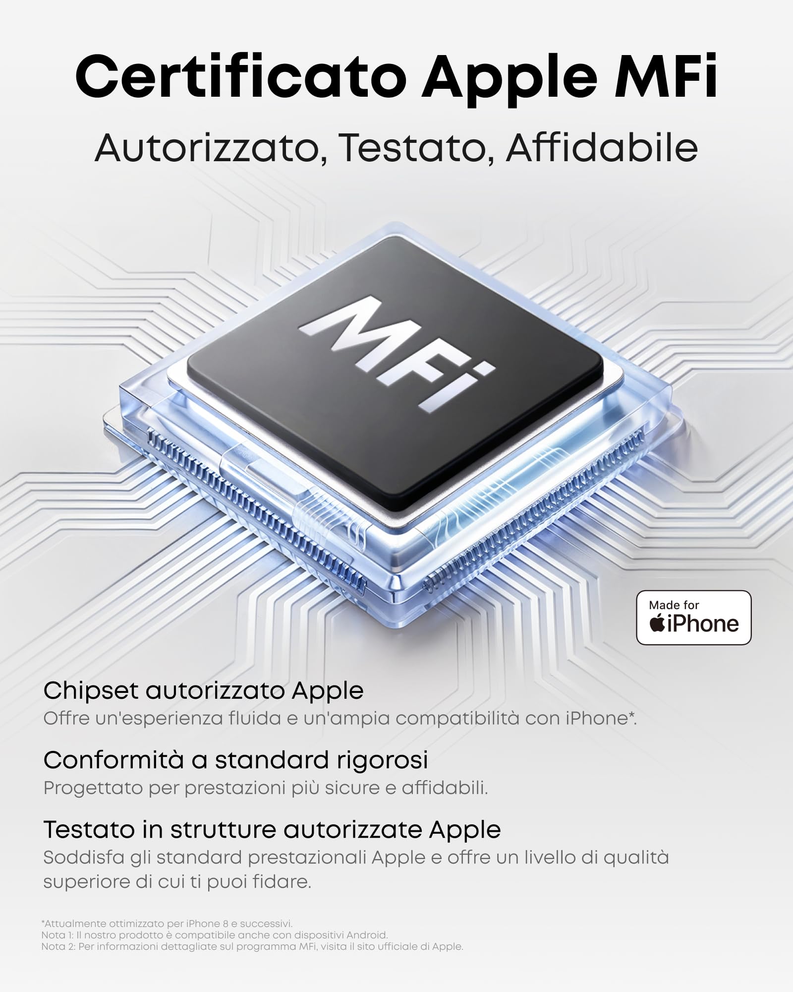 Soundcore Work di Anker, Registratore Vocale AI per Riunioni, 8GB, Nero | Trascrizione e riassunti automatici con AI, 150+ lingue, certificato MFi, 300 min/mese inclusi e USB-C, Indossabile