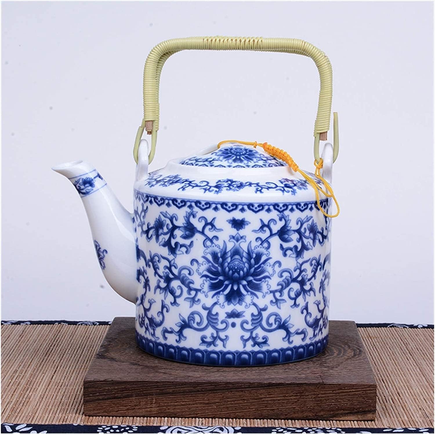 Travel Ceramic Tea Pot Blue and White Porcelain Teapot