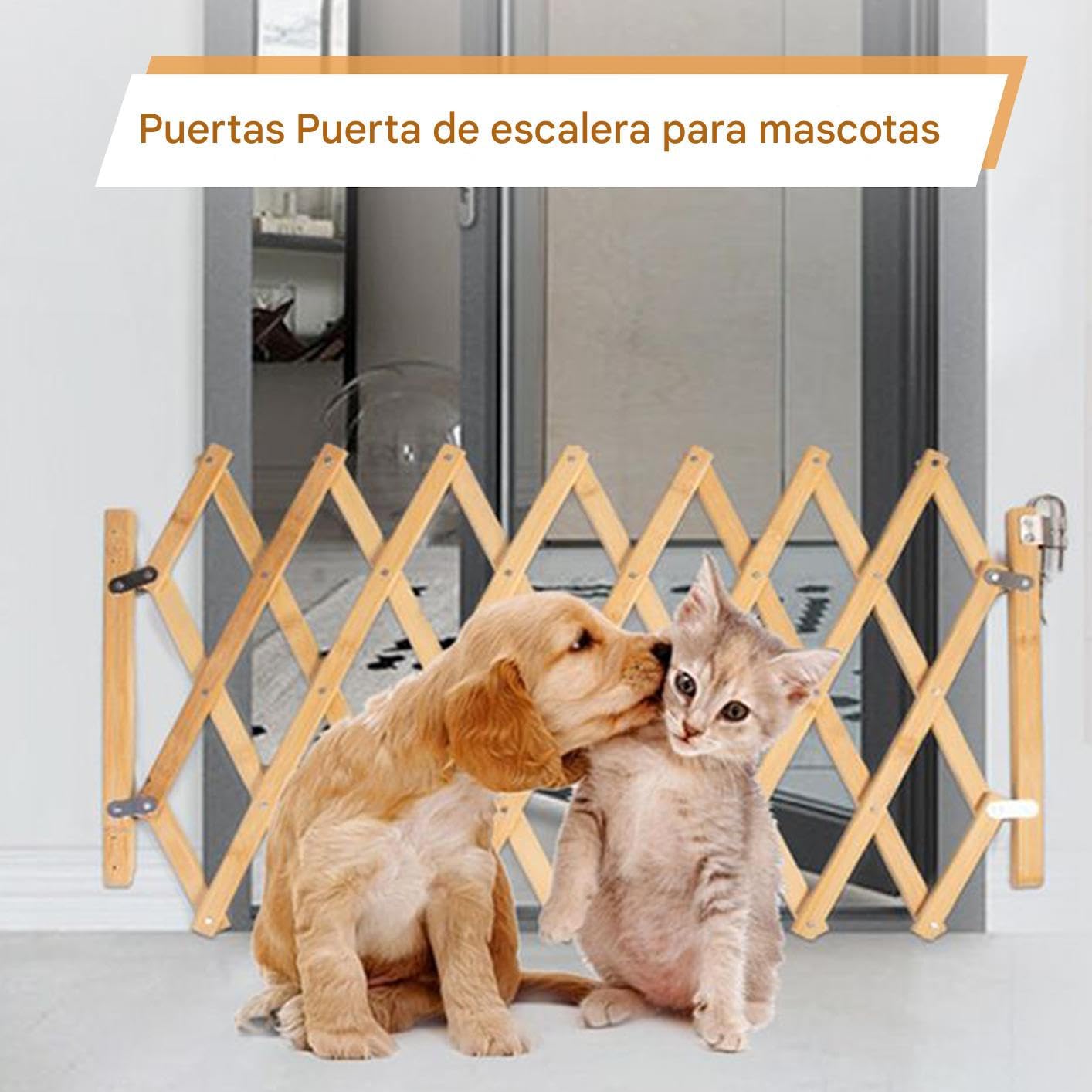 Hundezäune für den Innenbereich, Haustierzugang für Treppen, Baby-Sicherheit, Katzen- und Kaninchengehege, verstellbare Haustierbarriere für den Heimgebrauch