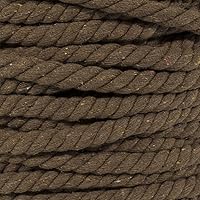 Vista 67 de Cuerda de algodón trenzado súper suave de 3 hebras (negro, 1 pulgada x 10 pies)