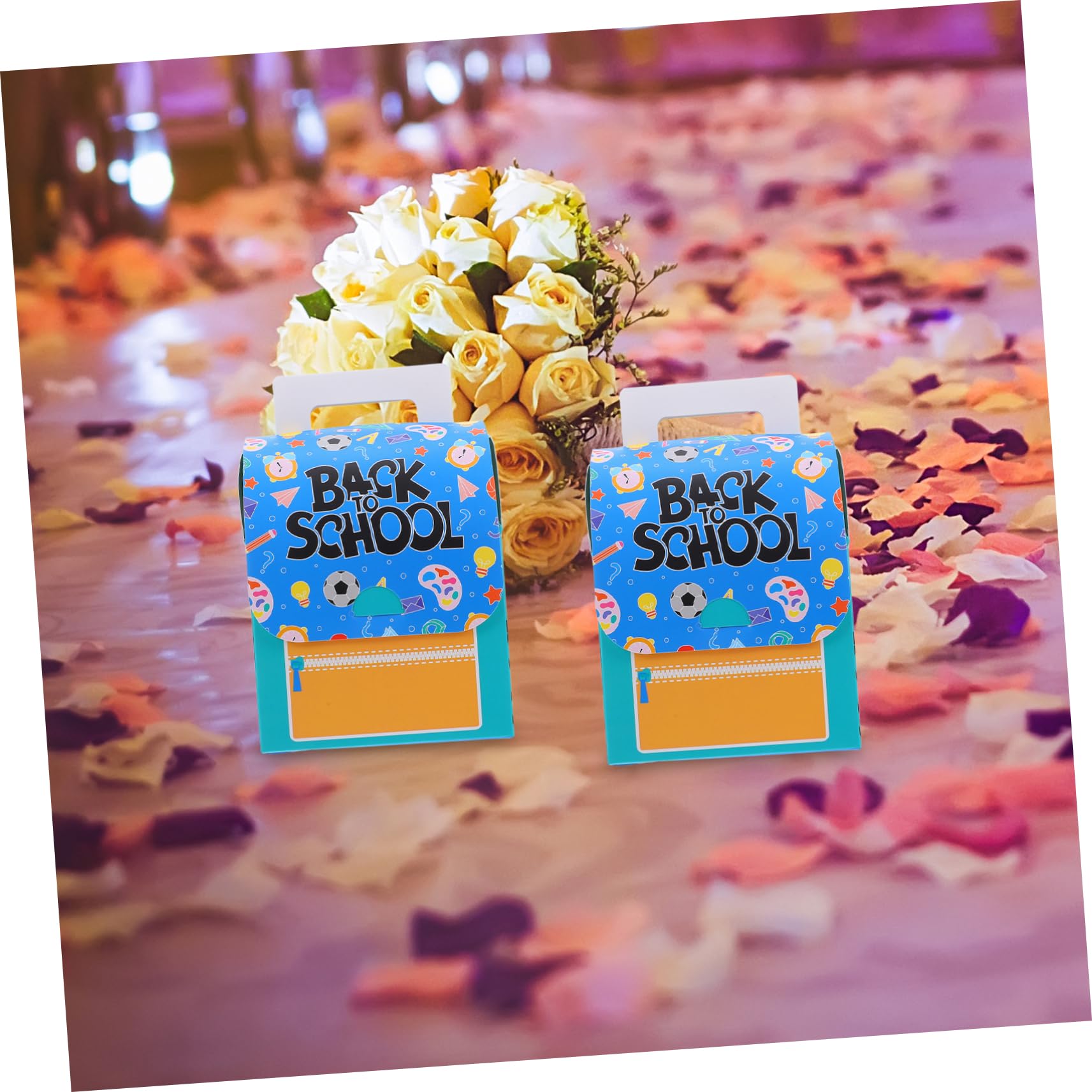 20pezzi Scatole per Caramelle di Carta Scatole Regalo per Ritorno Scuola Contenitori per Dolcetti per Bomboniere Porta Caramelle per Feste
