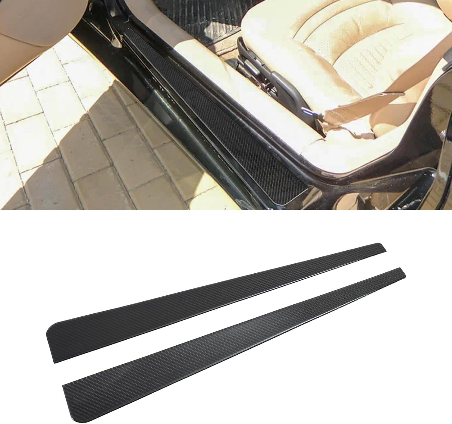 14PCS Real Carbon Fiber Interior Trim Kit Compatible with Corvette C5 1997–2004, Interior Decor Sticker Accessories