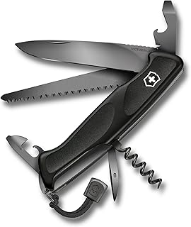 VICTORINOX 0.9563.C31P Ranger 55 Grip, Onyx Black, Ranger 55 Grip, Swiss Army Knife, Multi-functional Knife, Outdoor Knif...