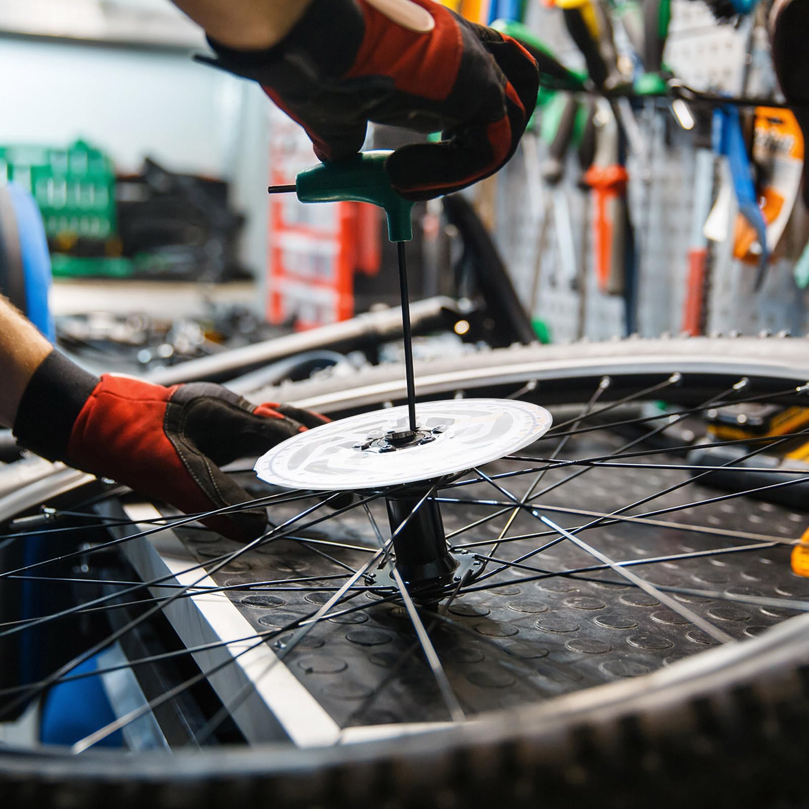 4 Stück Transparentes Schwungrad Schutzset aus Kunststoff Speichenschutz für Mountainbike mit 4 klauen Hinterrad Einfacher Sitz Fahrradzubehör