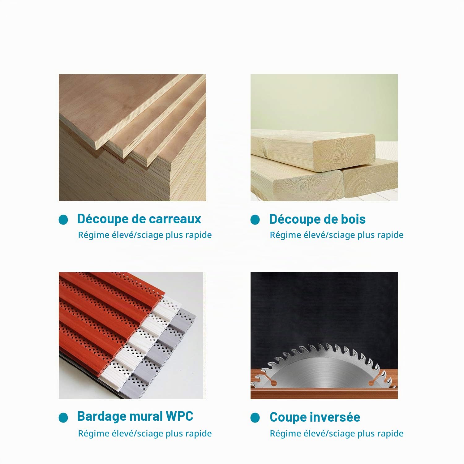 KATSU Scie circulaire 185mm 1600W avec Guide Laser et 2 Lames 24T + 40T, Coupe 65mm (90°), 45mm (45°) pour le Travail du Bois, le Métal Mou et la Coupe du Plastique