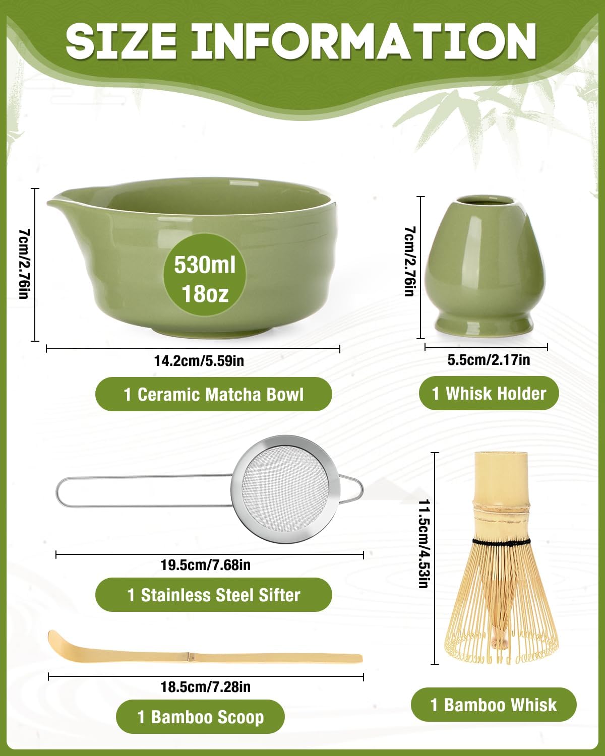 【靜心一隅】Jardin Tesoro 日式抹茶五件組 $7.59