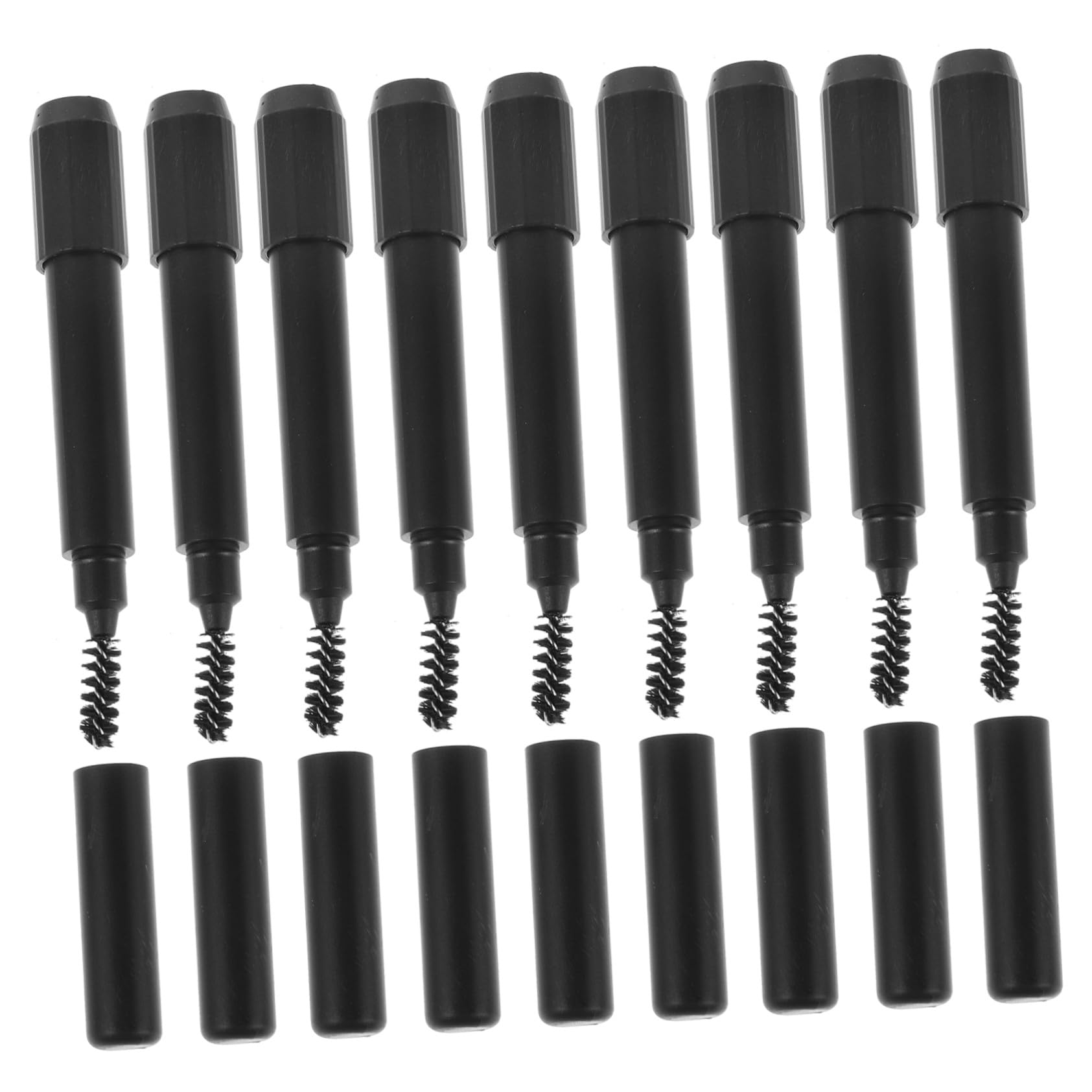 48 Stck. Teiliges Augenbrauenstift Verlängerer mit Dualkopf und Weichem Pinsel Universeller Halter für Präzises Formen Handliche Make-up Hilfe für Anfänger und Profis für Reisen
