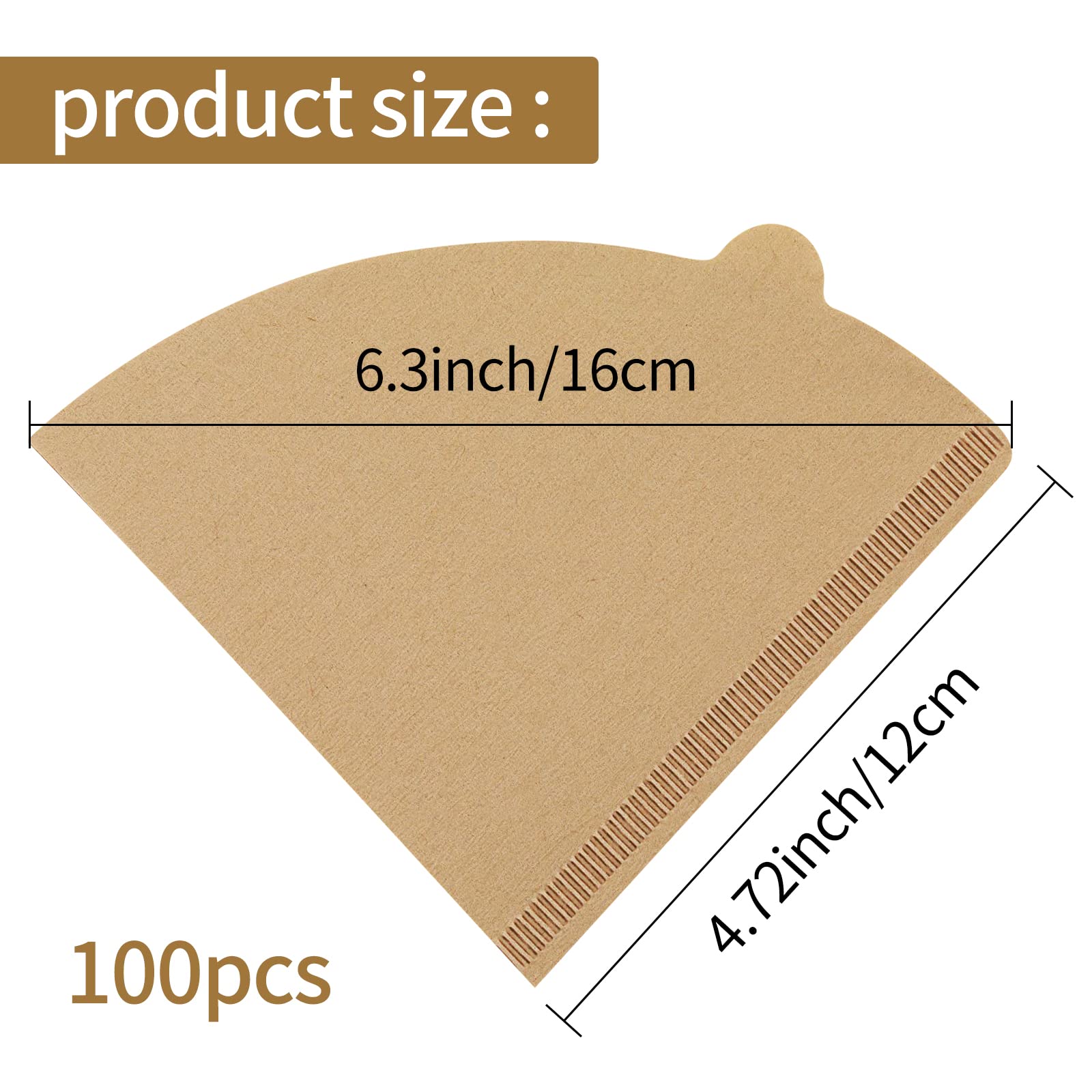 200 Stück V60 Kaffeefilter Größe 02 - Für 1-4 Tassen Filterkaffee