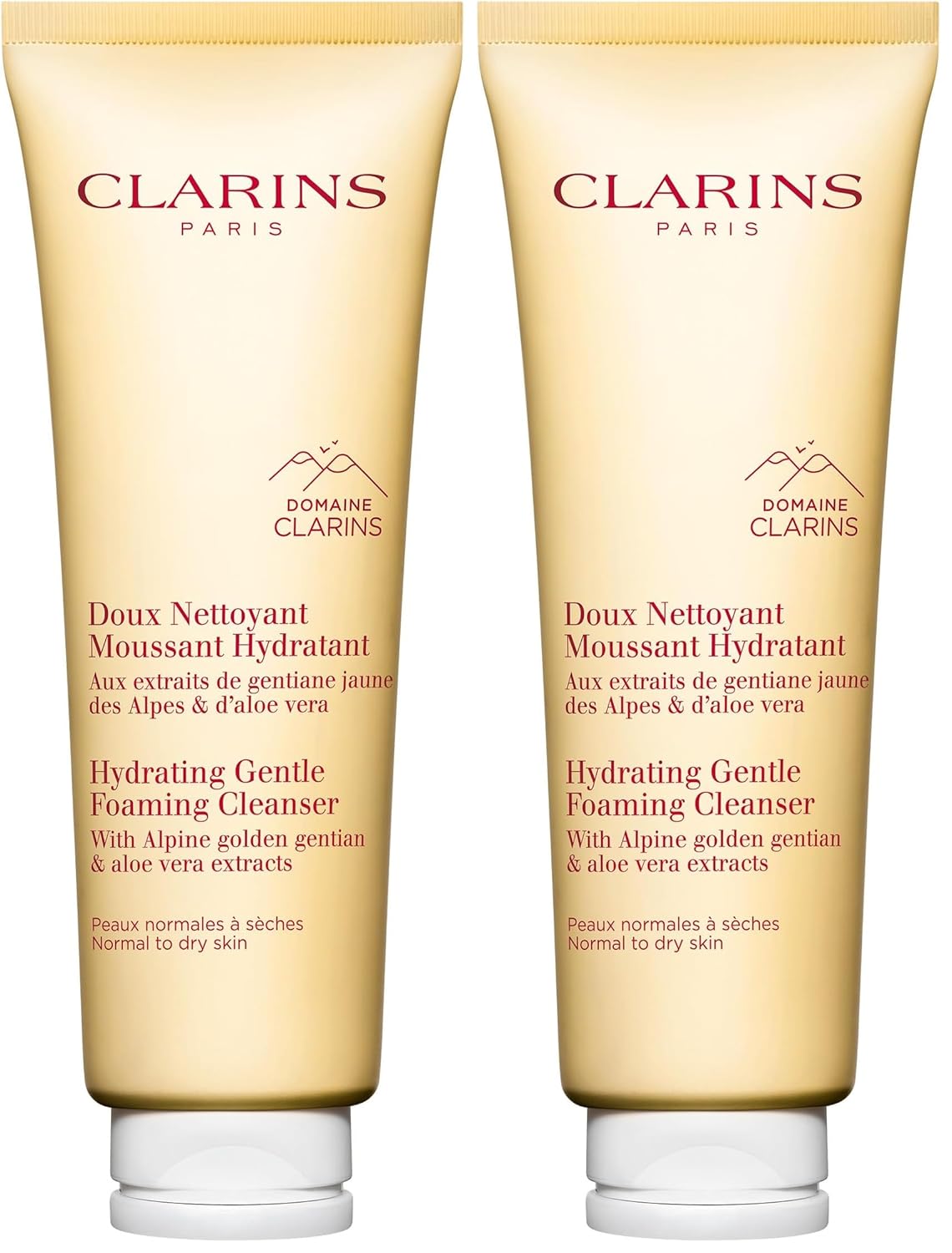 Clarins Hydrating Gentle Foaming Face Cleanser | Cleanses, Soothes, and Softens | Contains Aloe Vera to Boost Hydration | Soap-Free | SLS-Free| Normal To Dry Skin Type
