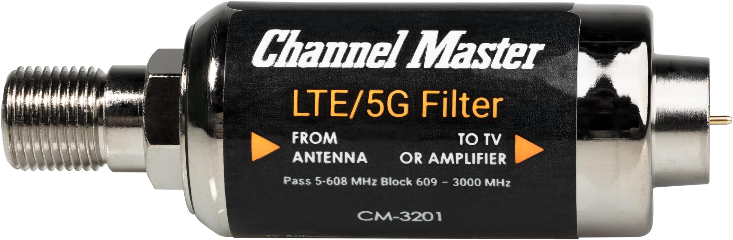 Channel Master CM-3201 LTE Filter - Optimized for 2023 LTE, 5G and US Standards - Blocks LTE and 5G signals that interfere with TV antenna reception