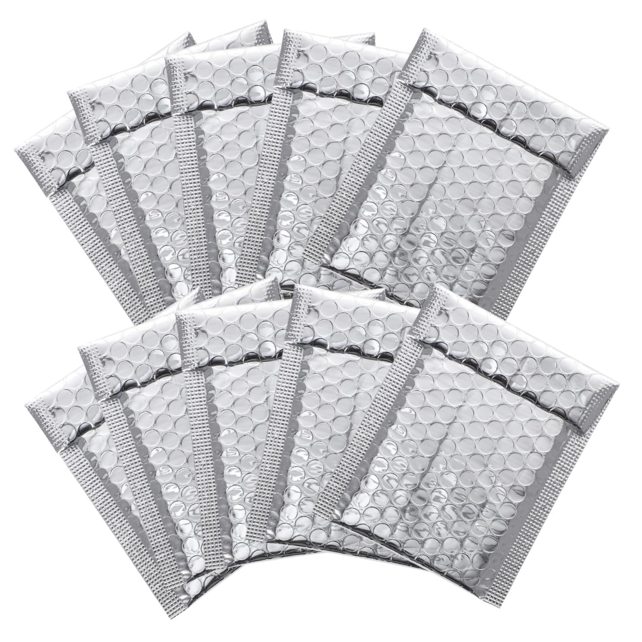 Housoutil 100 Sacchetti Imbottiti Con Pellicola In Alluminio Riutilizzabili Per Spedizione Di Inviti Grandi Buste Postali Imbottite Con Bolle D'Aria