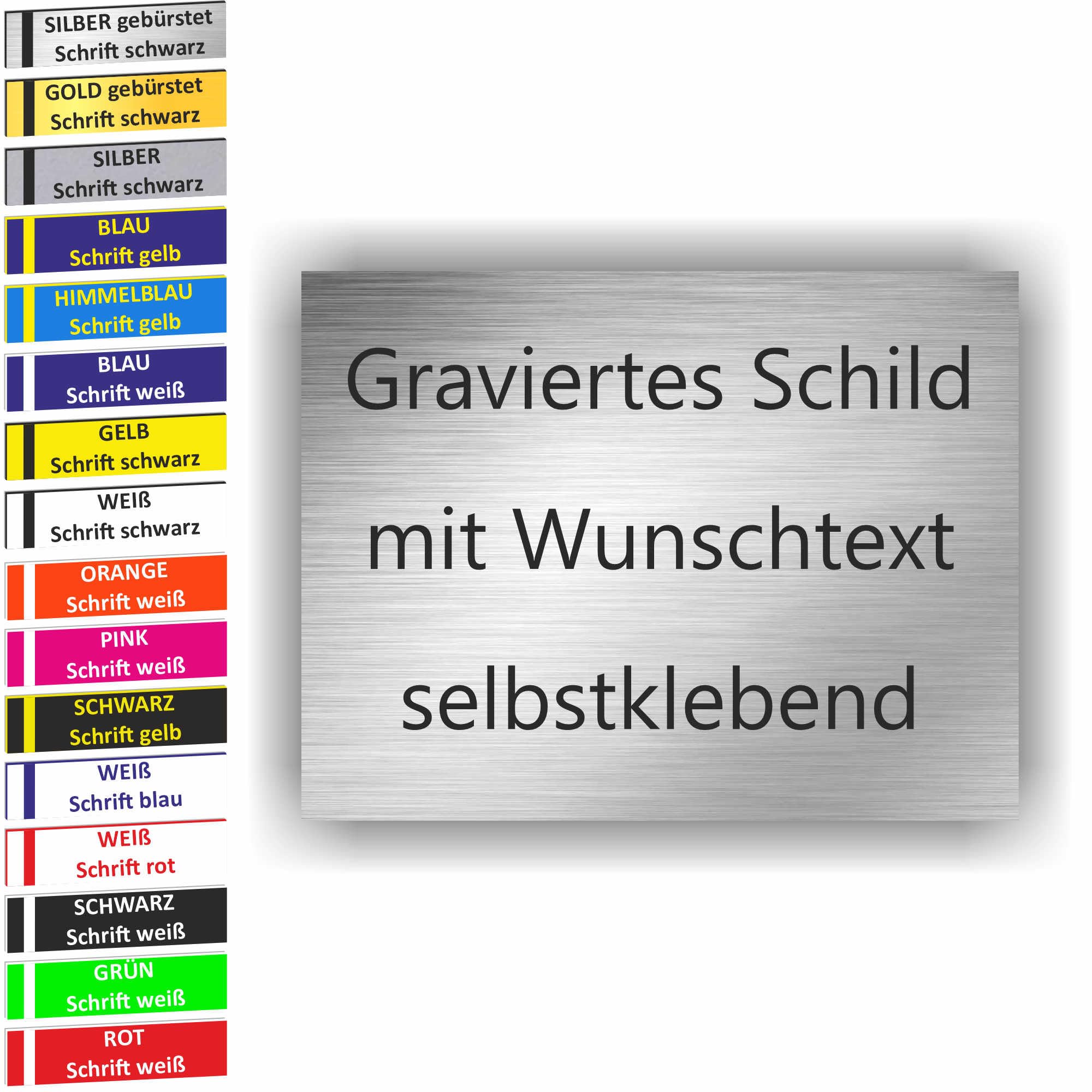 KIWISTAR UG, 1 X Name Plate, 100 X 60 Mm, Self-Adhesive