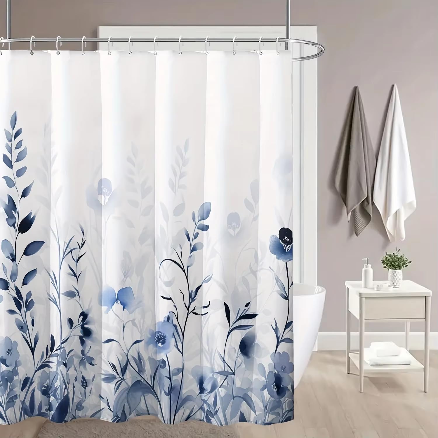 Rideau de douche anti éclaboussures et imperméable 120 x 170 cm