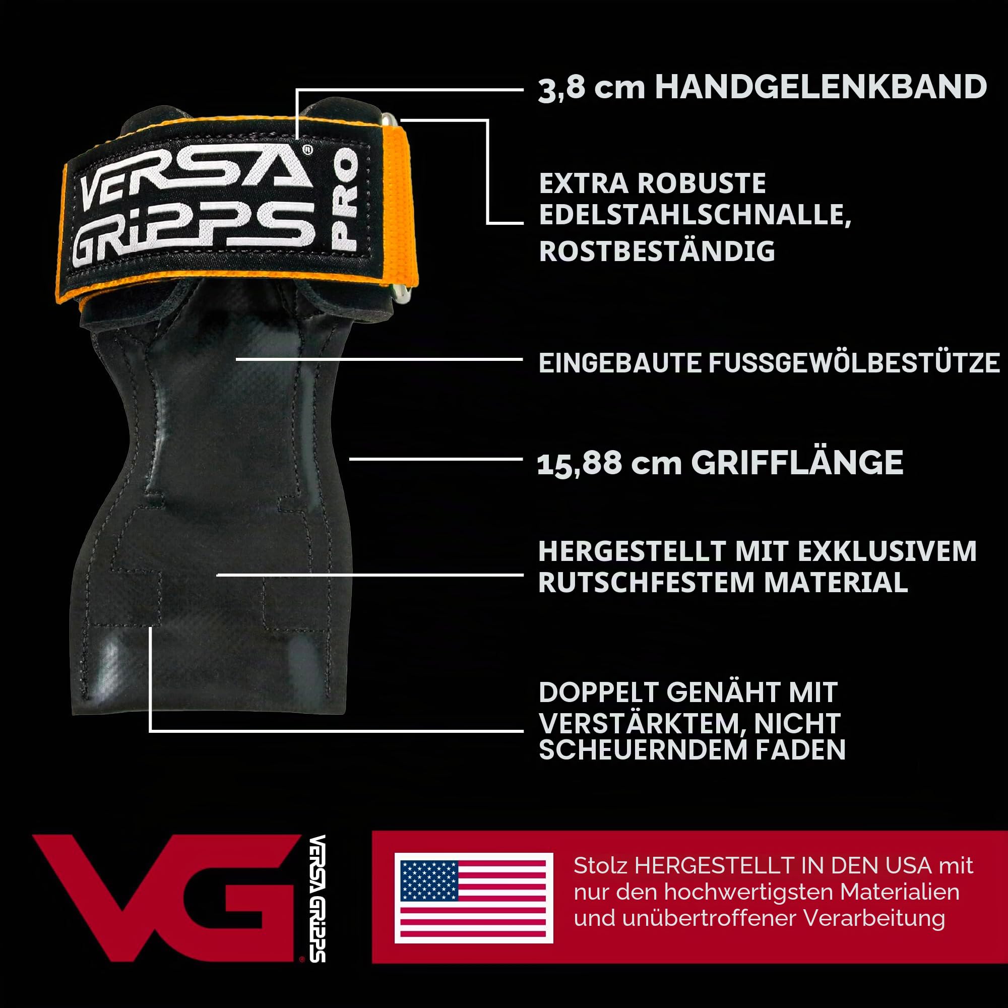 VERSA GRIPPS® PRO Authentisch. Das Beste Trainingszubehör der Welt. IN DEN USA HERGESTELLT